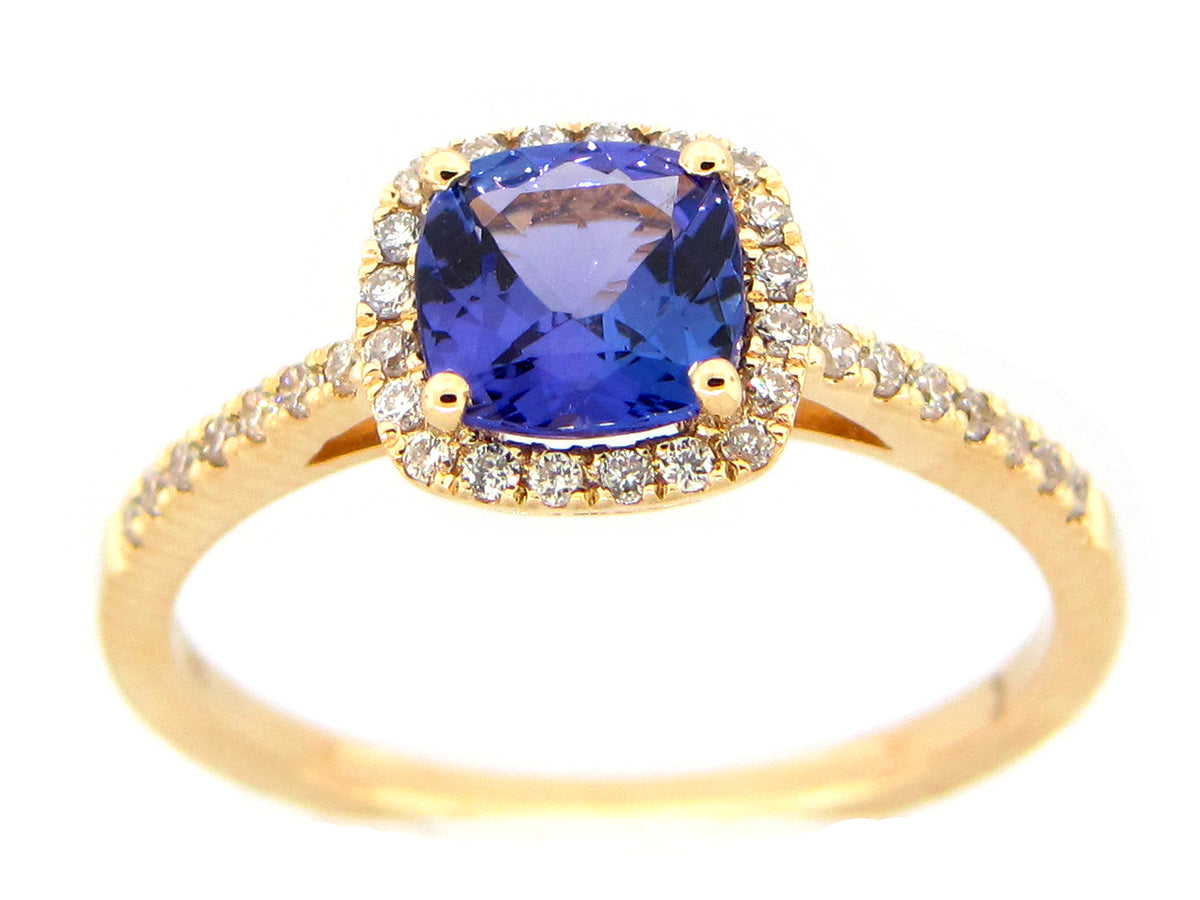 TANZANITE & DIAMOND RING