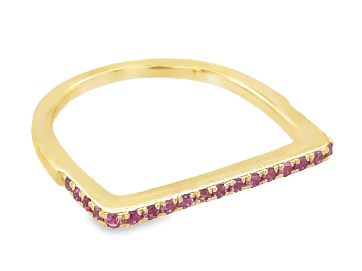 PINK SAPPHIRE BAR RING