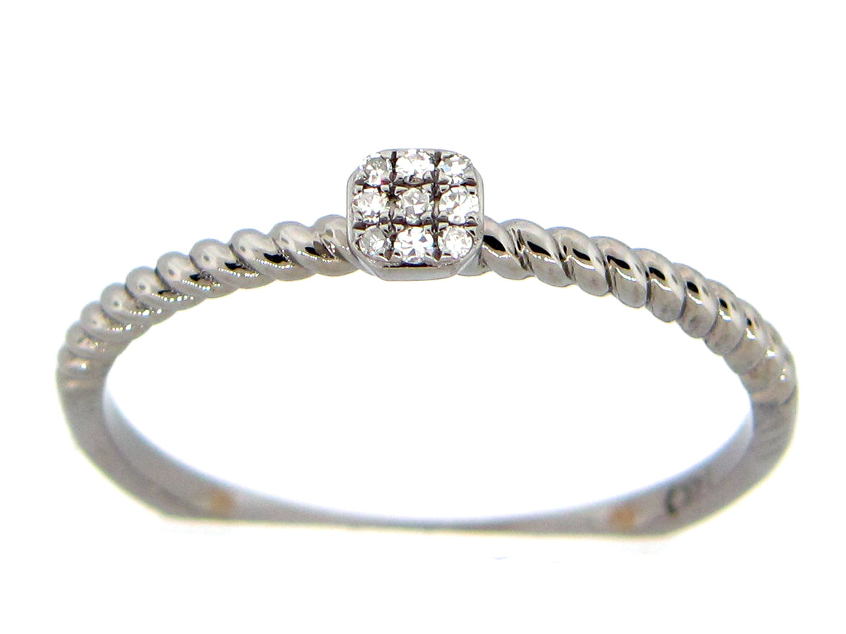 DIAMOND RING, 14K BLACK FINISH (N)