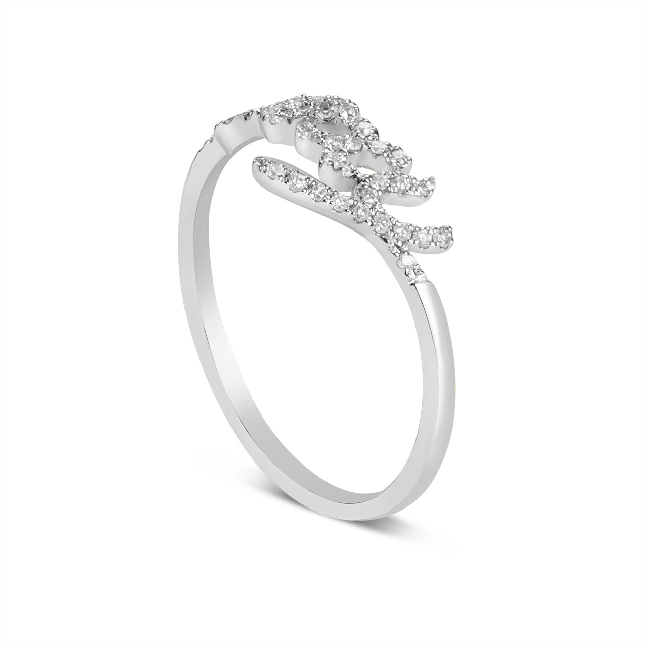 Diamond Sexy Script Ring