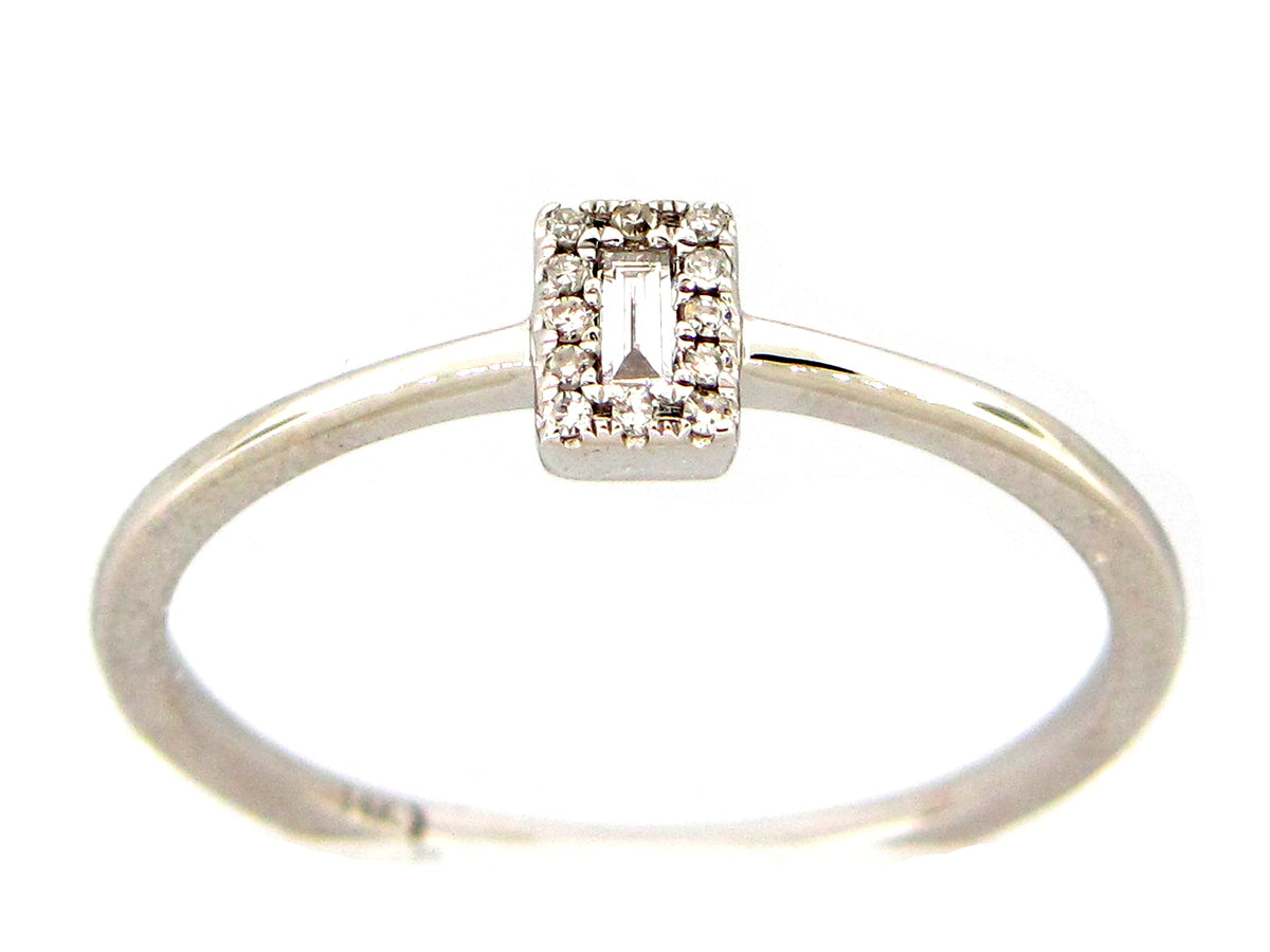 DIAMOND RECTANGLE RING