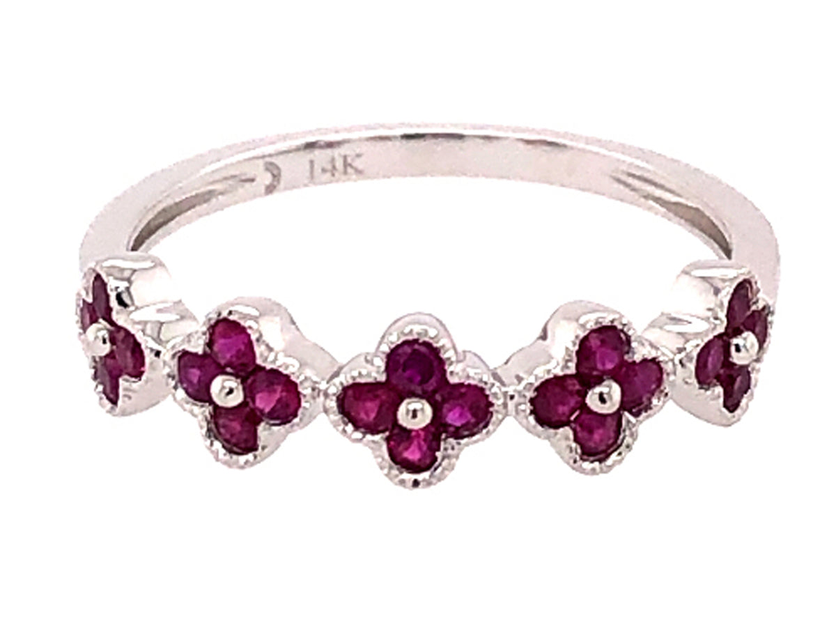 RUBY FLORETTE RING