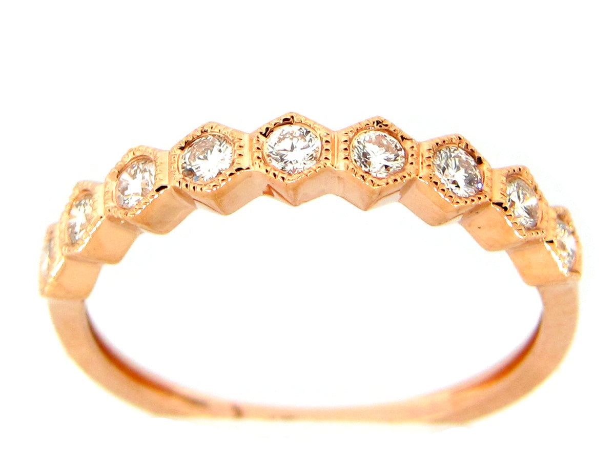 DIAMOND HONEYCOMB RING
