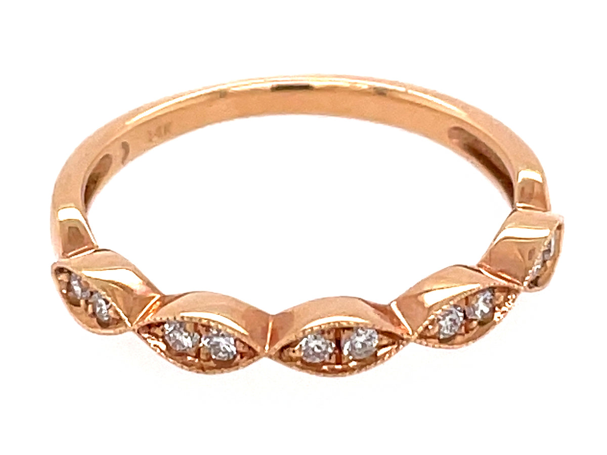 DIAMOND MARQUISE TRIM RING, 14KR (N)