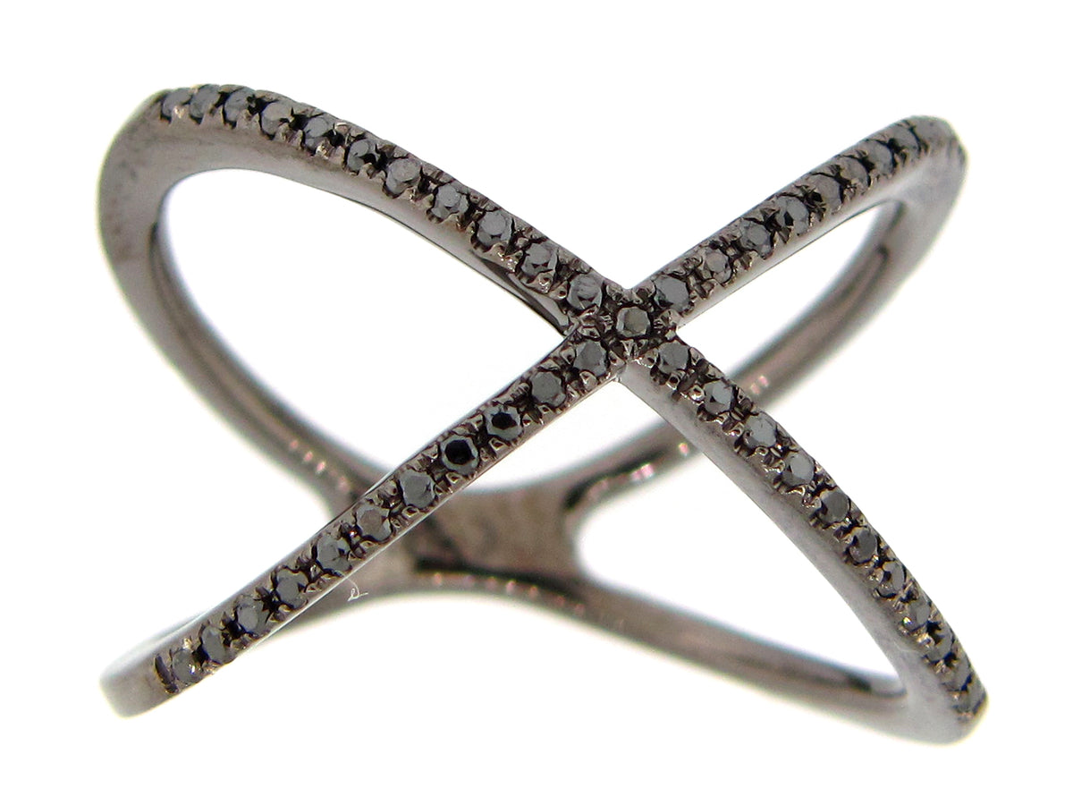 BLACK DIAMOND X RING