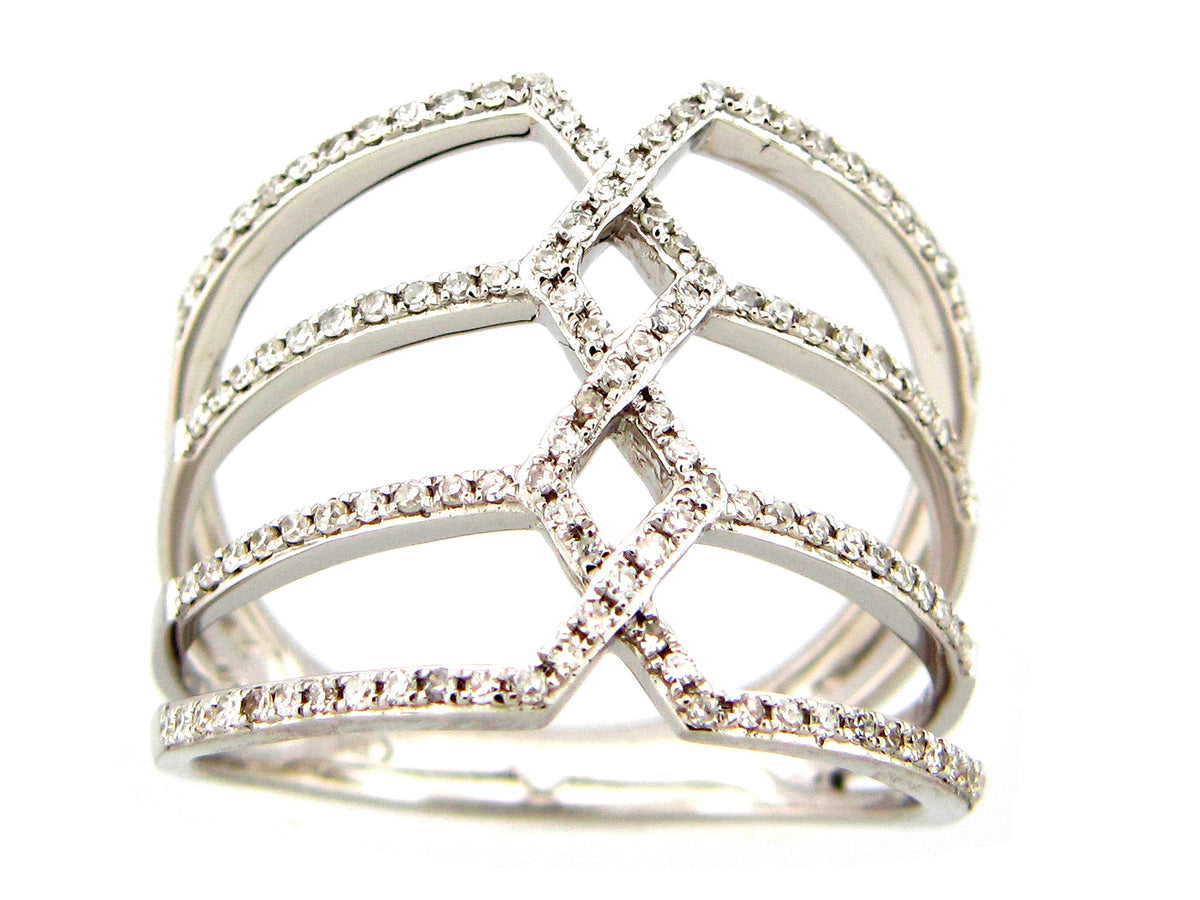 DIAMOND RING, 14KW (N)