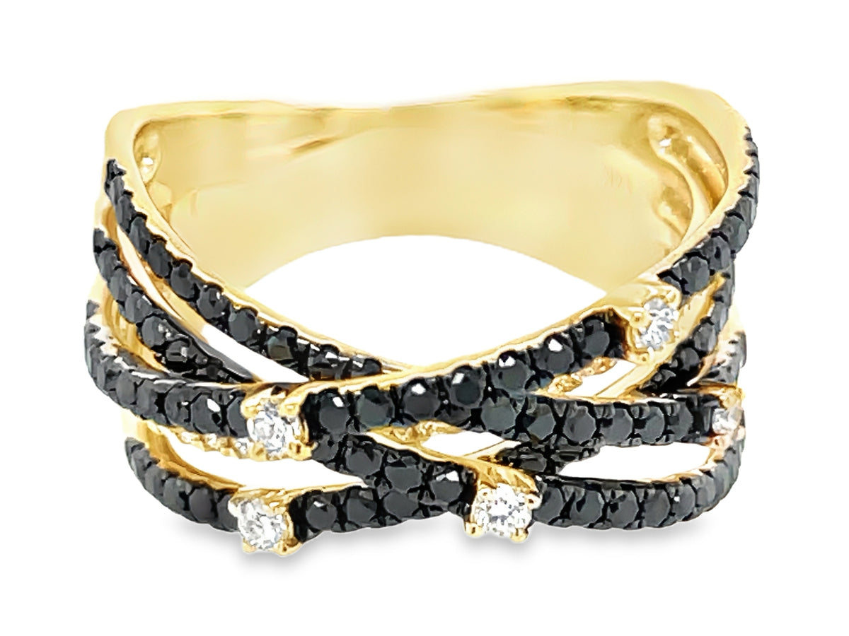 BLACK & WHITE DIAMOND RING