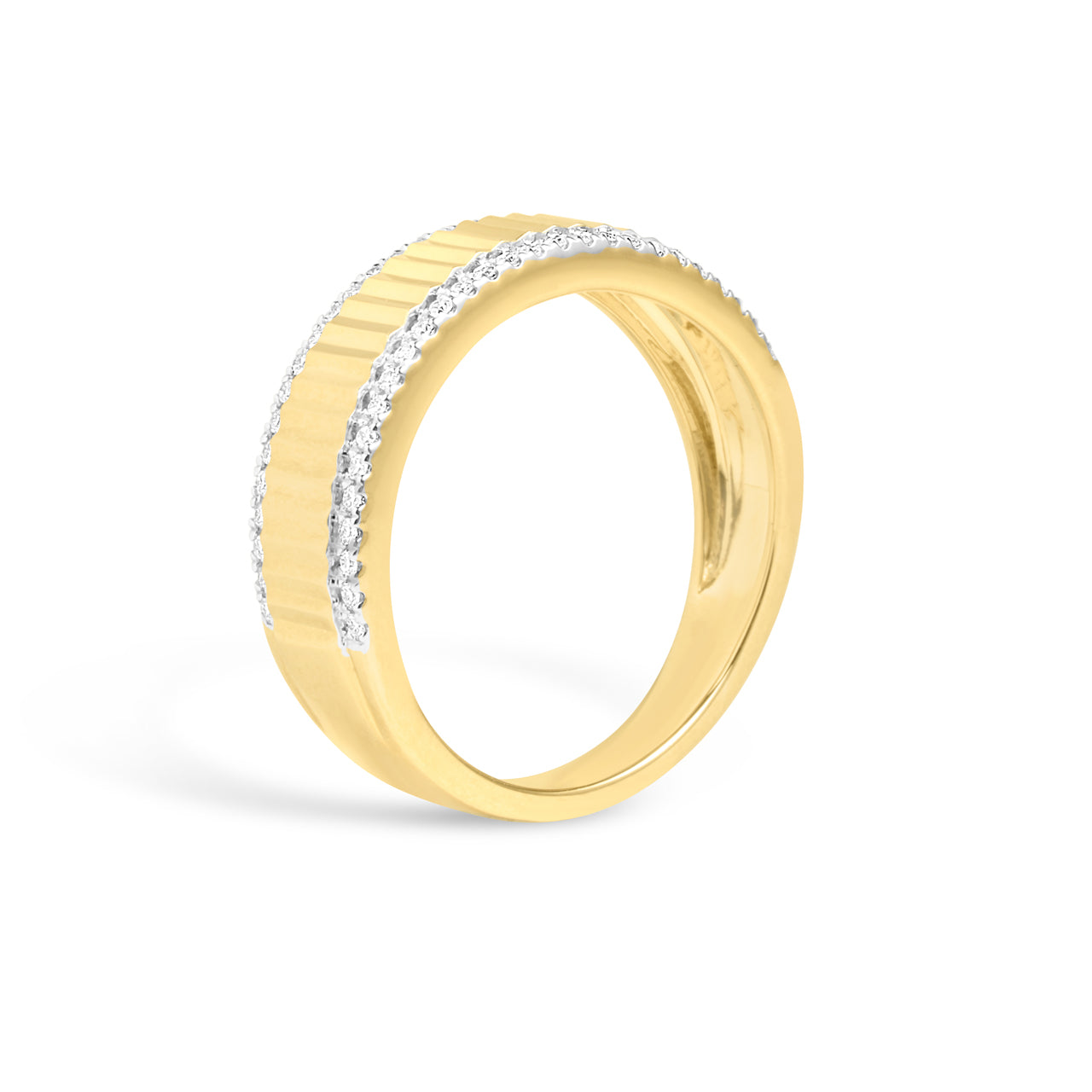 Diamond Fluted Band
