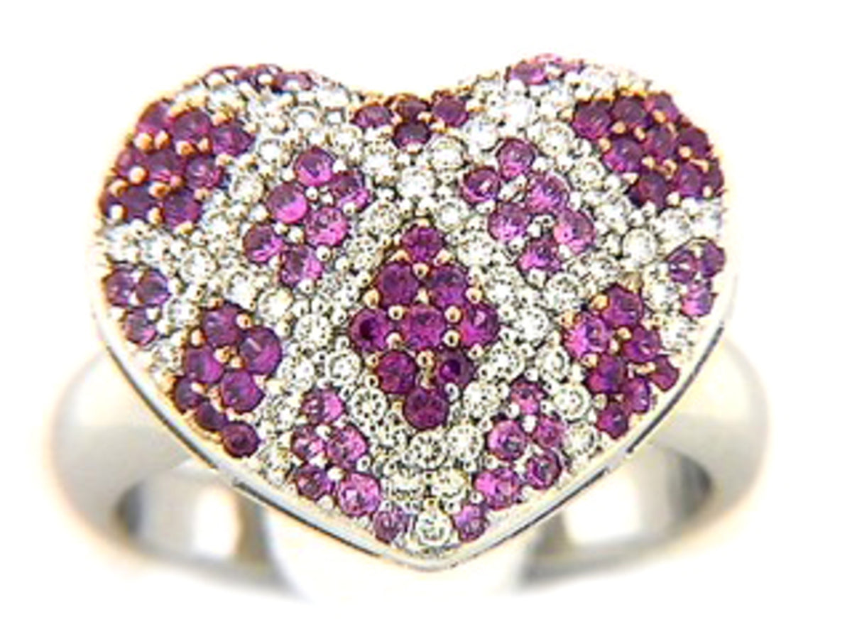 PINK SAPPHIRE & DIAMOND RING