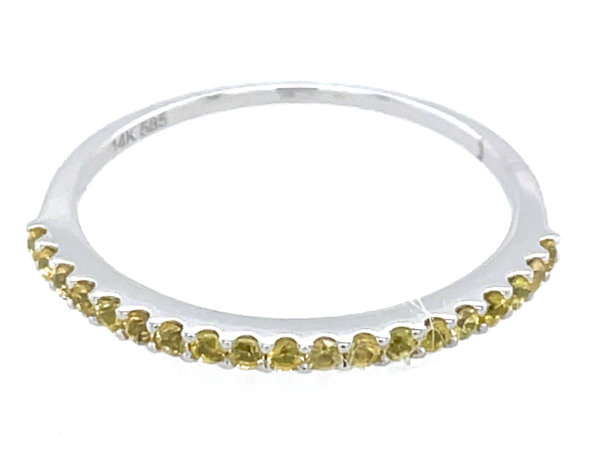 YELLOW SAPPHIRE 1 ROW RING
