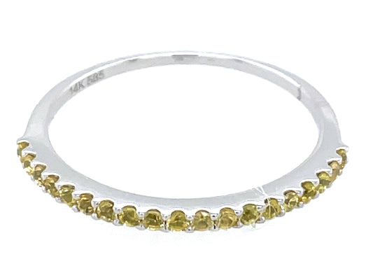 YELLOW SAPPHIRE 1 ROW RING