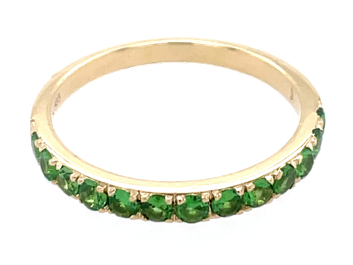 1 ROW TSAVORITE RING