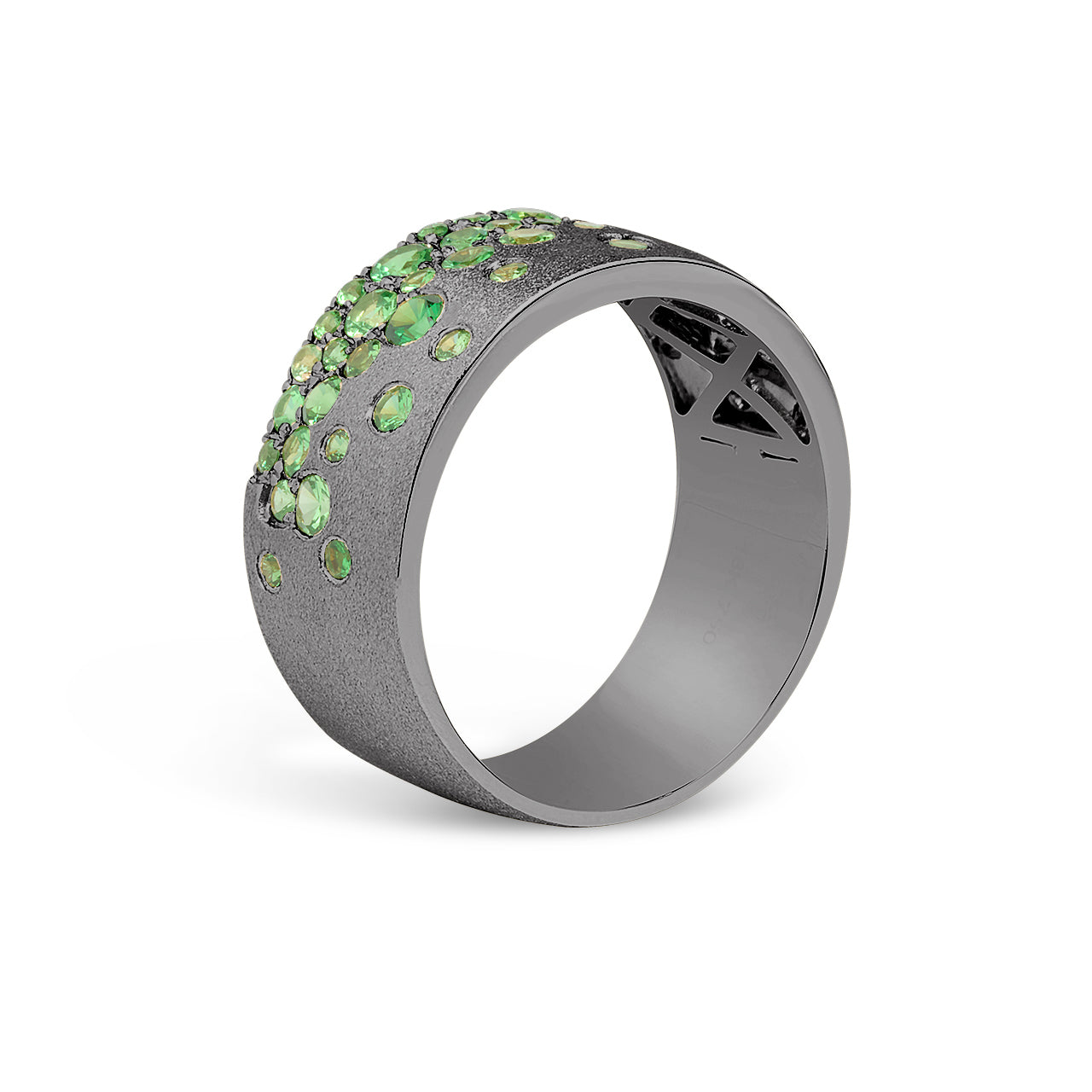 Tsavorite Confetti Signature Cigar Band