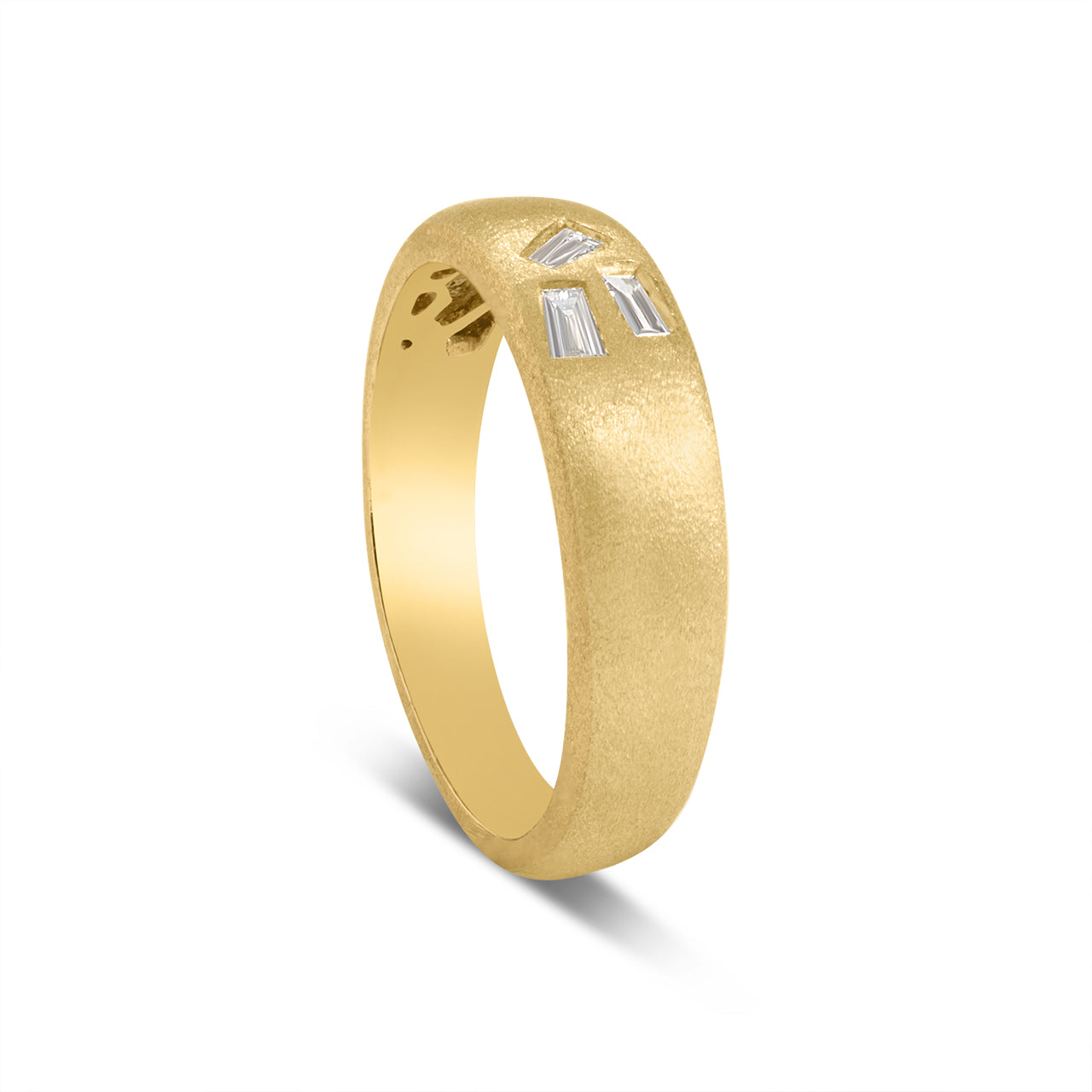Diamond Baguette Cluster Taper Ring