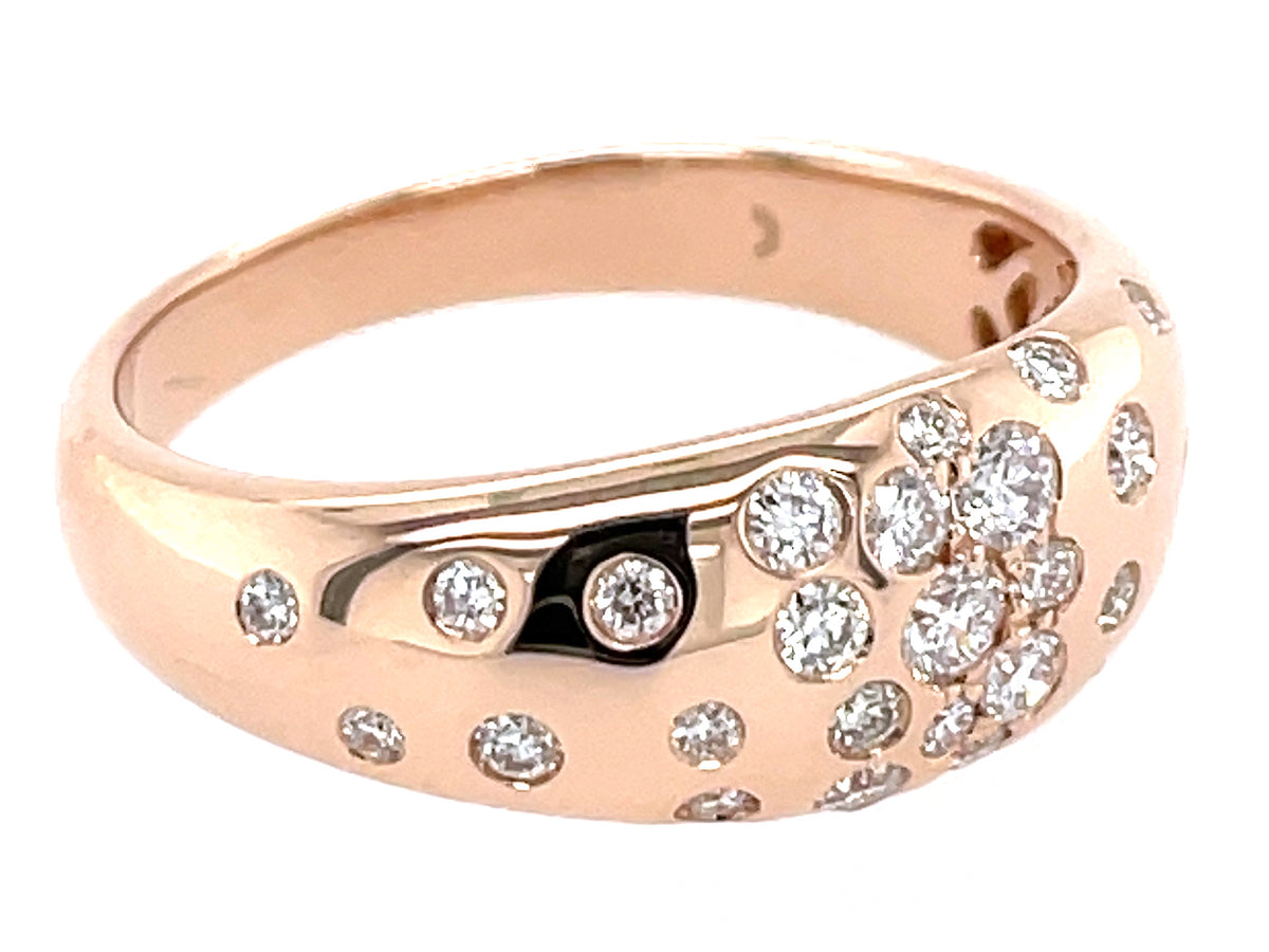 Diamond Confetti Tapered Ring, 7.6mm