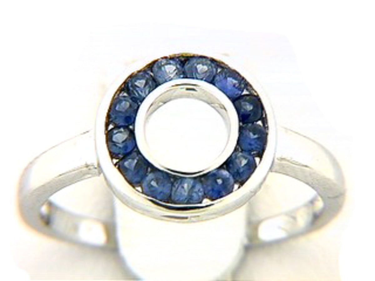 SAPPHIRE RING, 14KW (H)