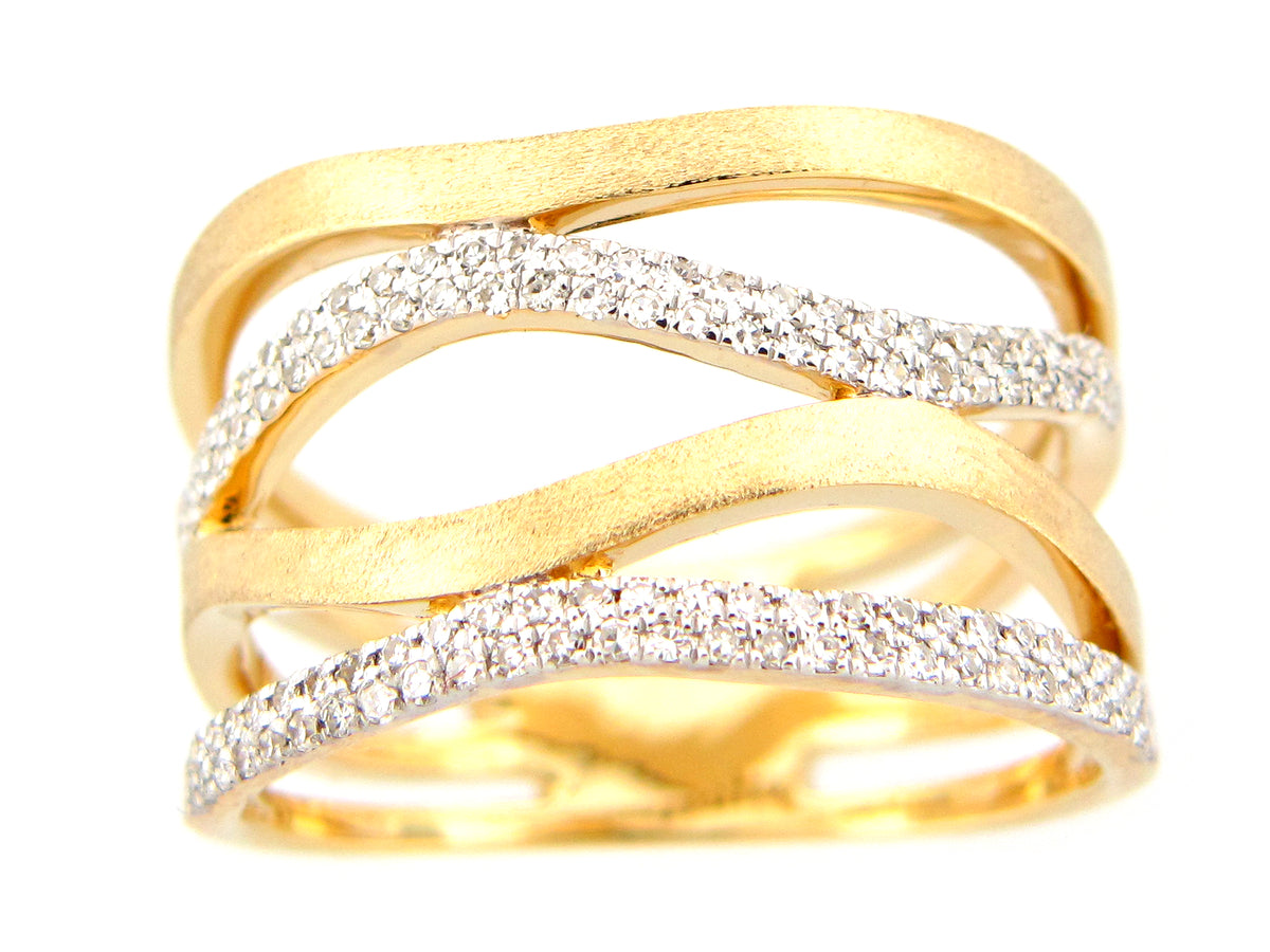 DIAMOND WAVE RING