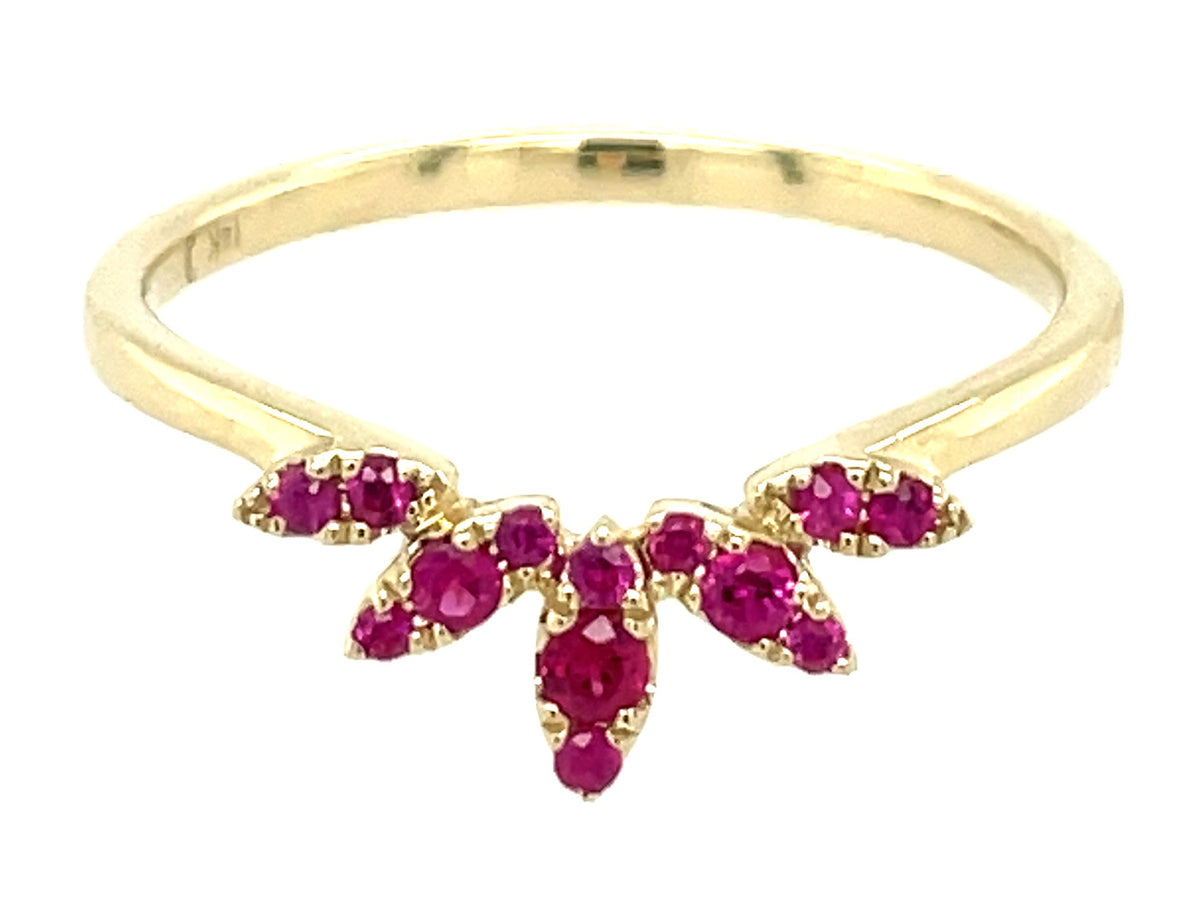 RUBY CROWN RING