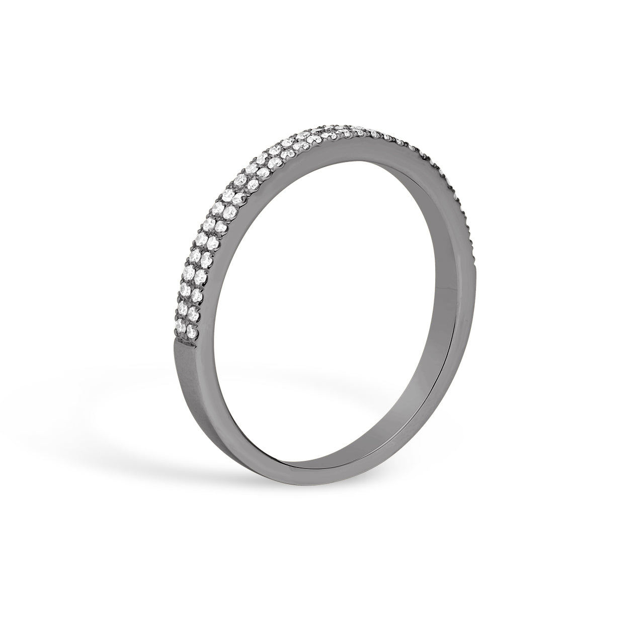 Diamond 2 Row Pave Band