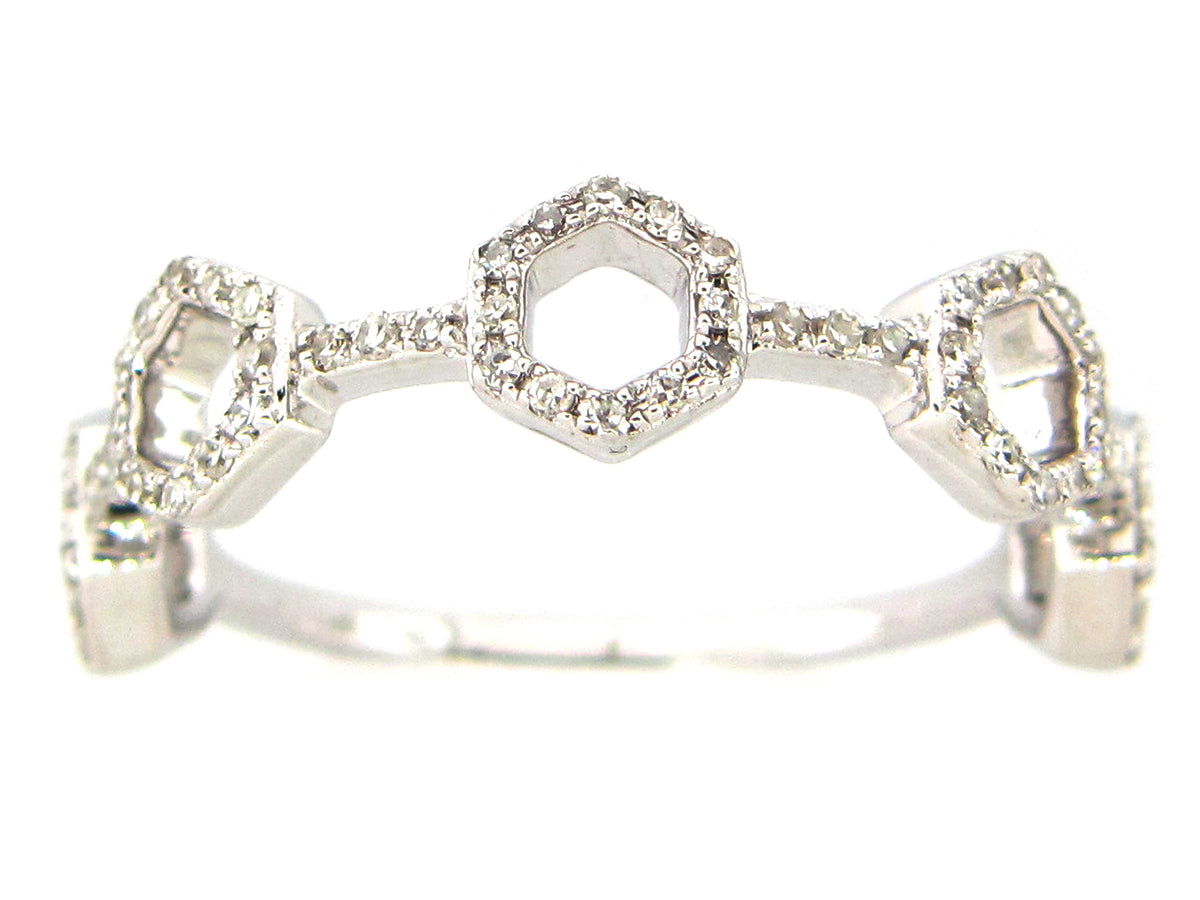 DIAMOND HONEYCOMB RING