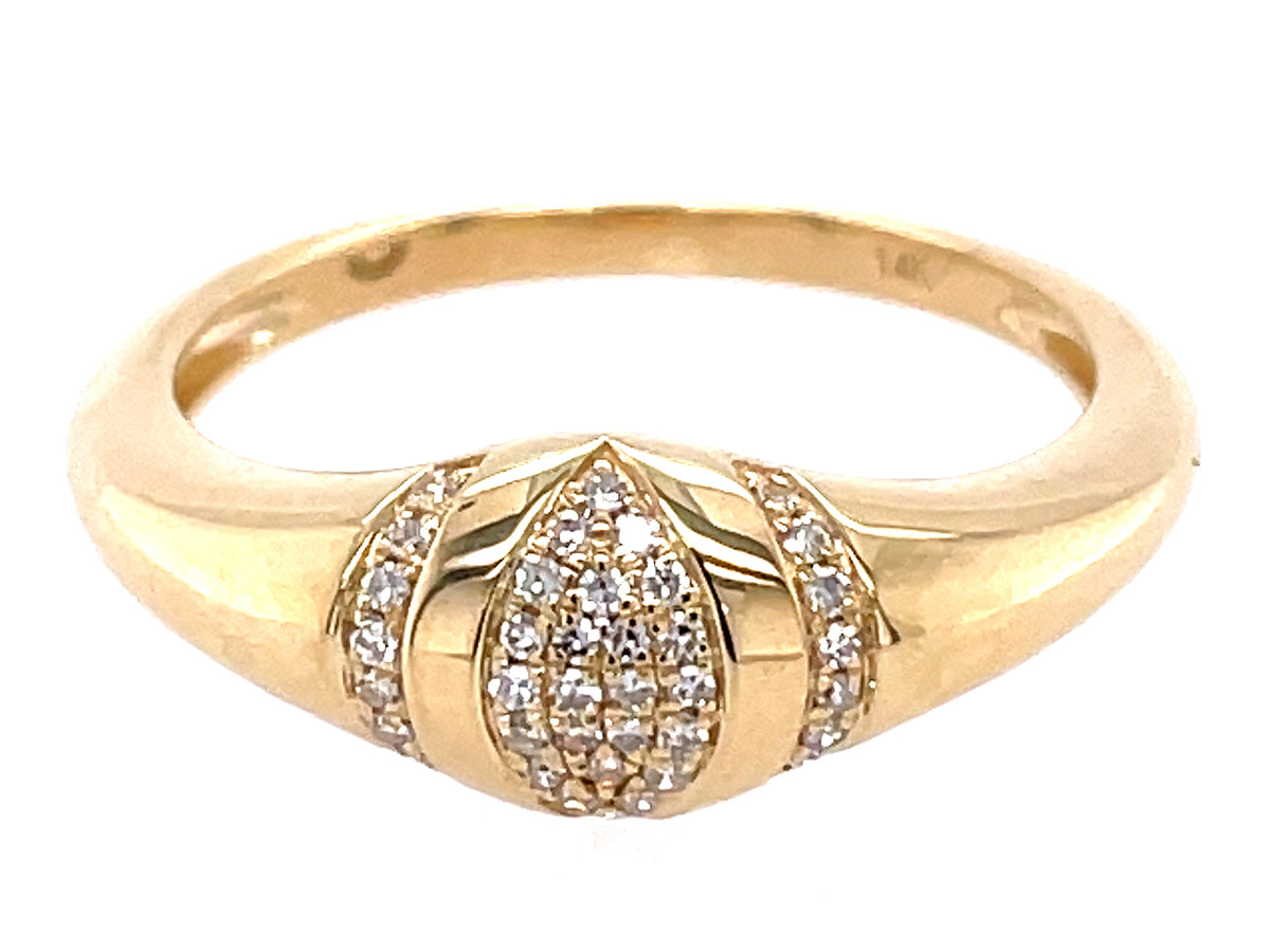 DIAMOND PAVE EYE RING