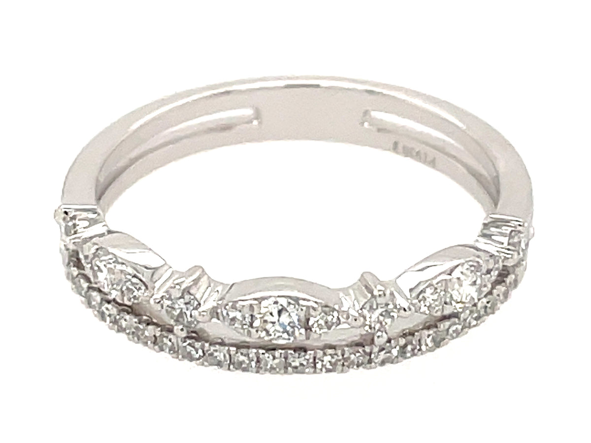 Diamond Crown Ring, Plat (N)