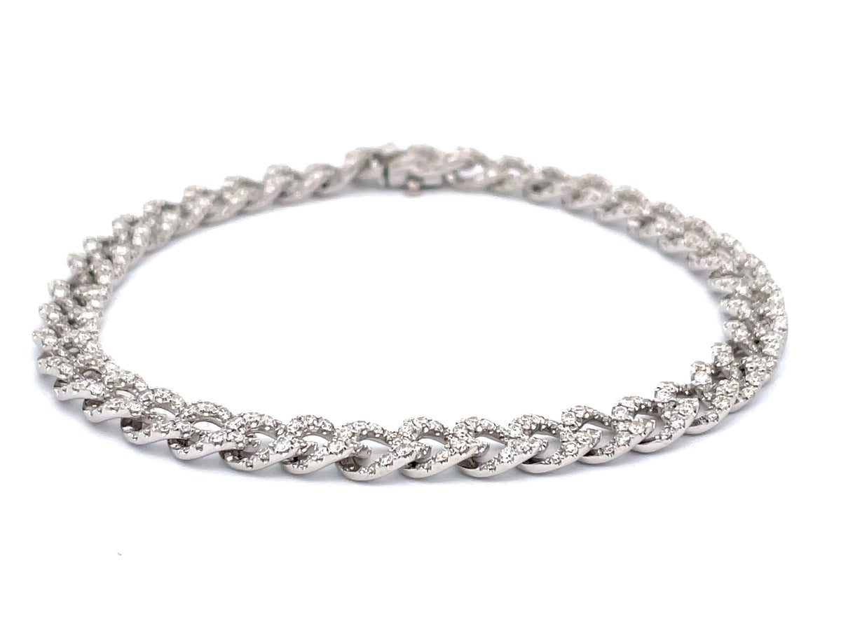 DIAMOND LINK BRACELET, 8"