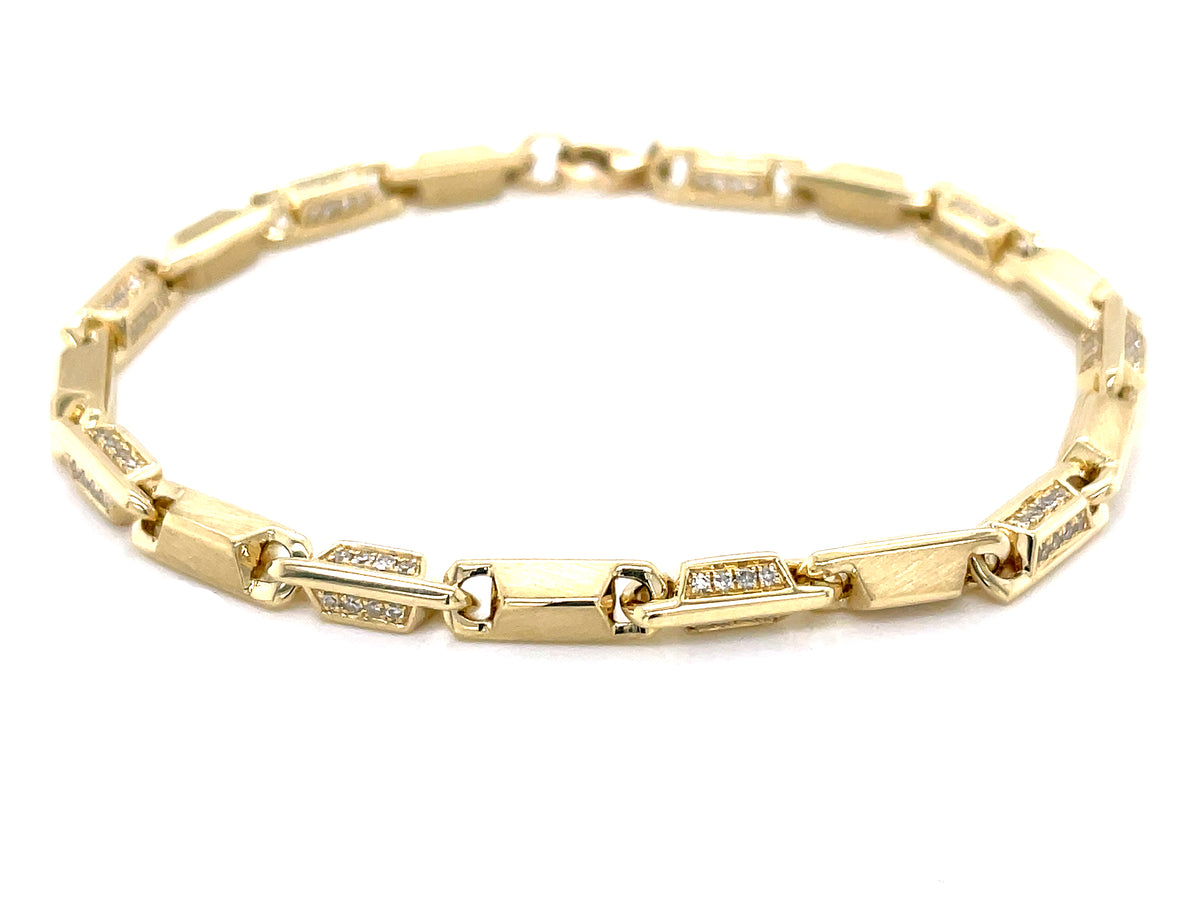 DIAMOND PRISM LINK BRACELET