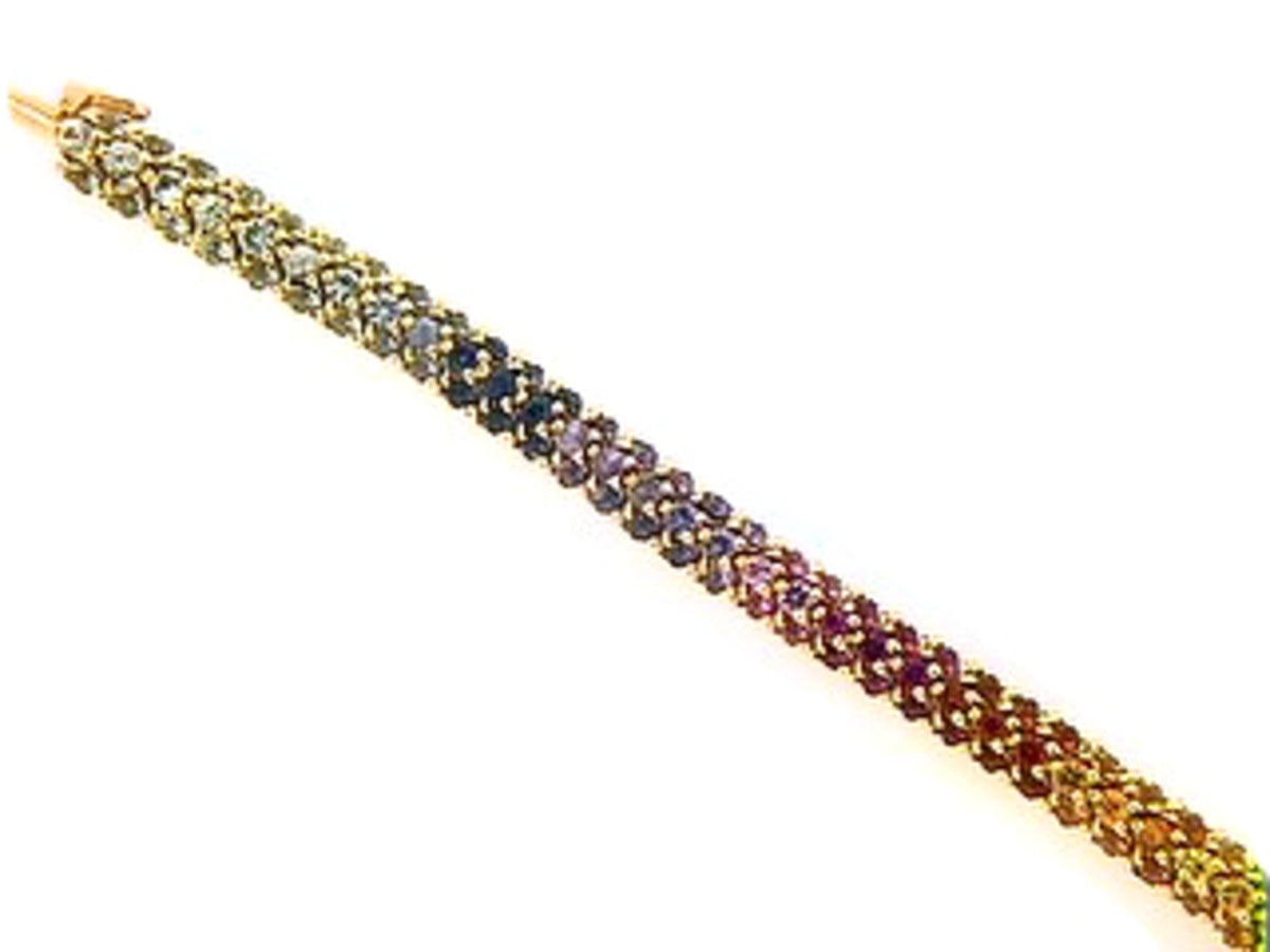 RAINBOW SAPPHIRE BRACELET