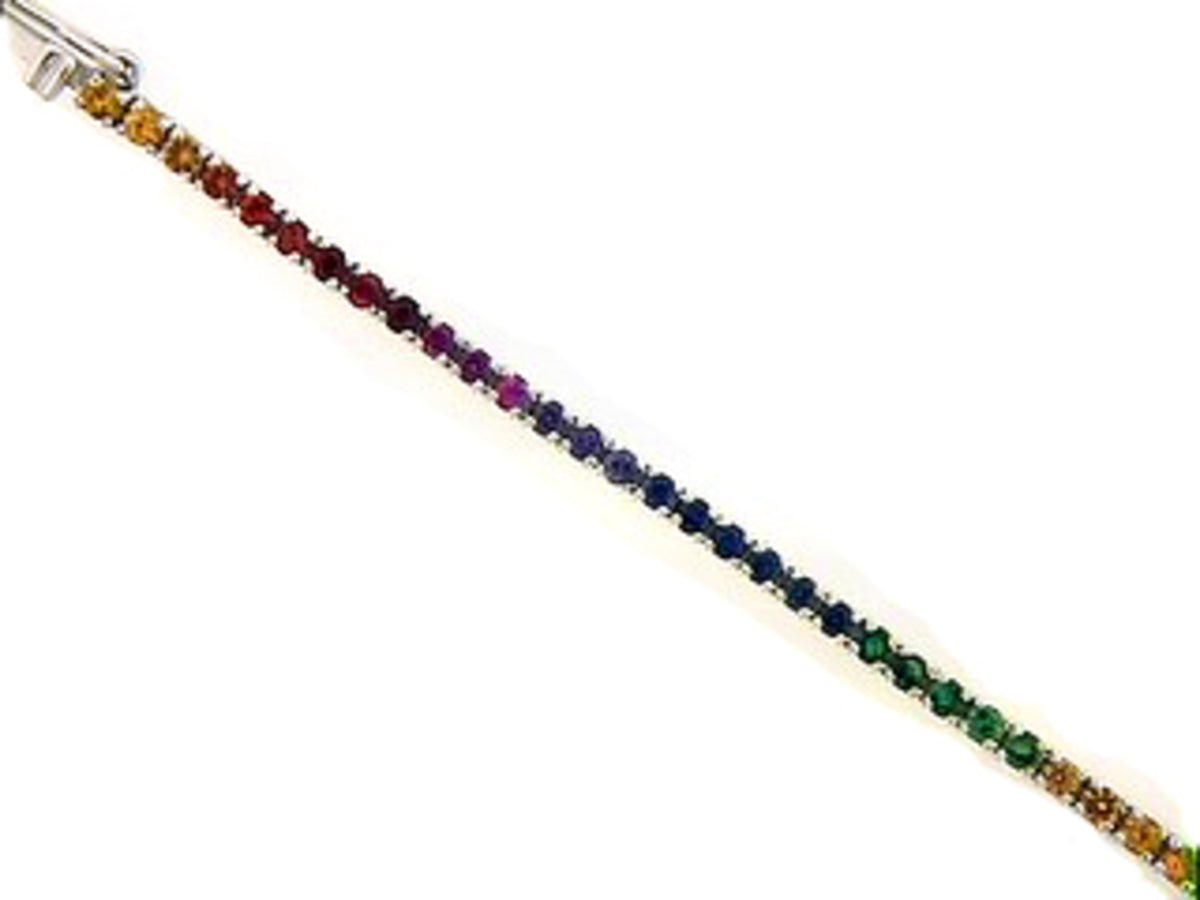 RAINBOW SAPPHIRE & TSAVORITE BRACELET