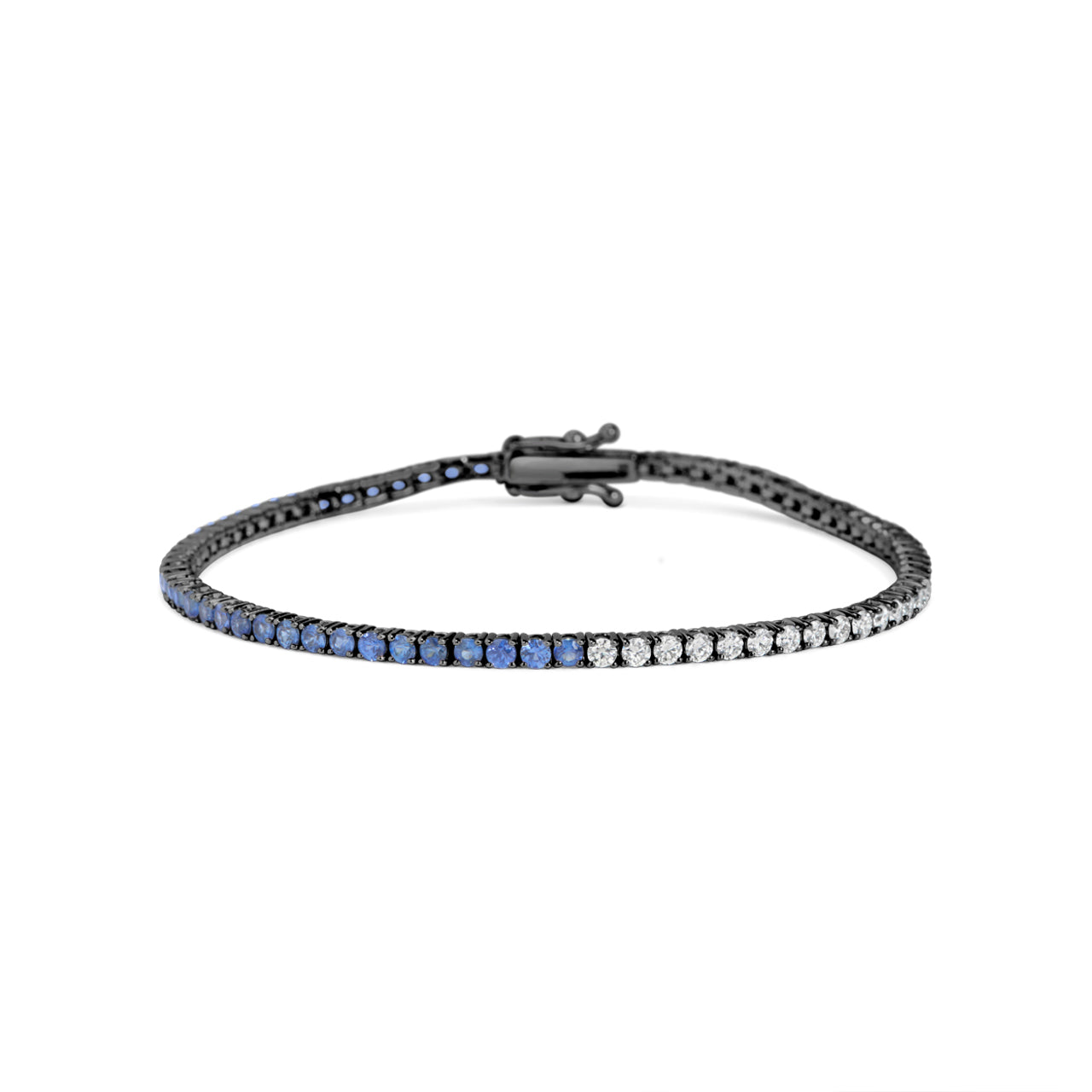 Sapphire & Diamond Tennis Bracelet