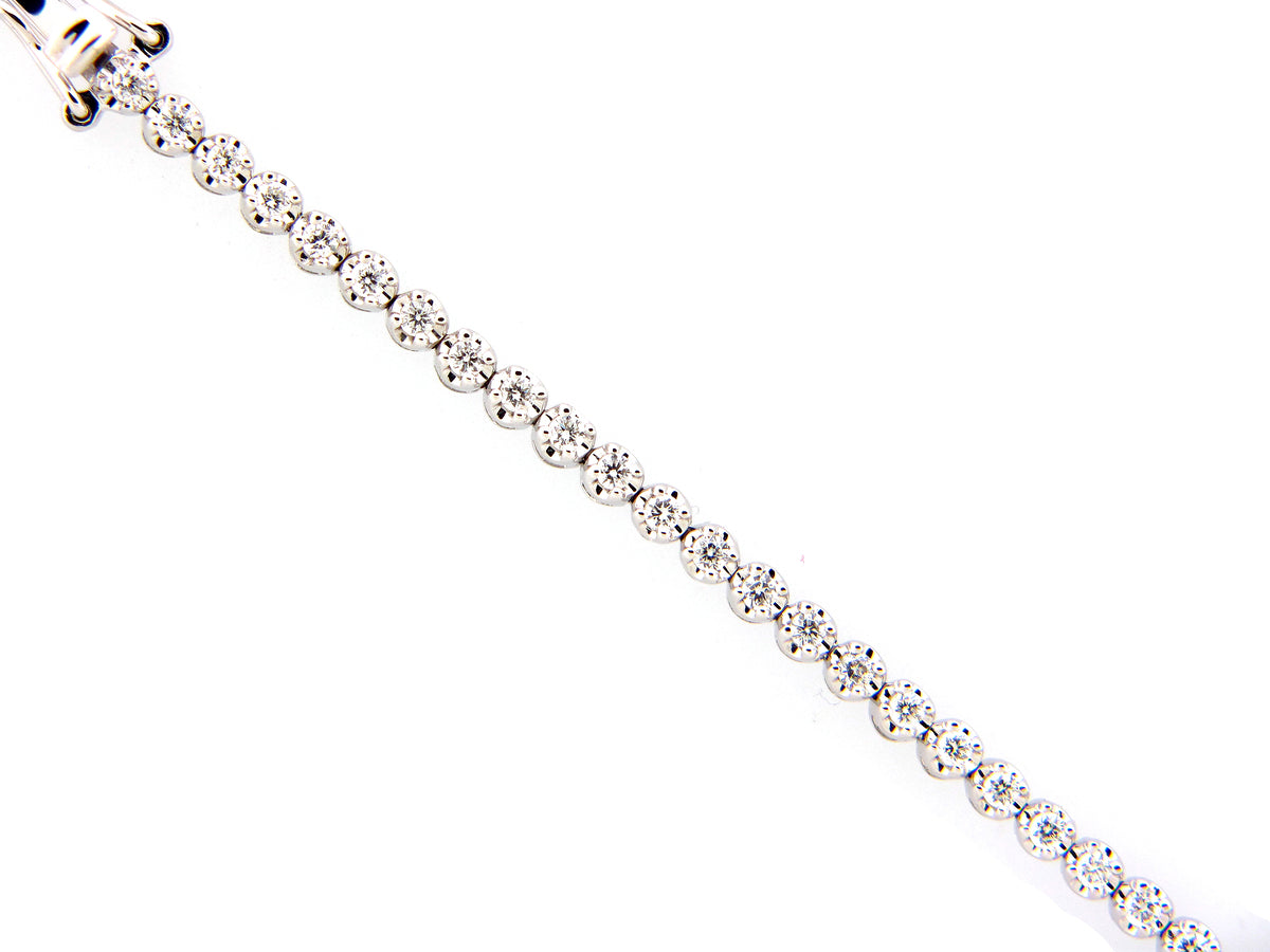 DIAMOND BRACELET, 14KW (N)