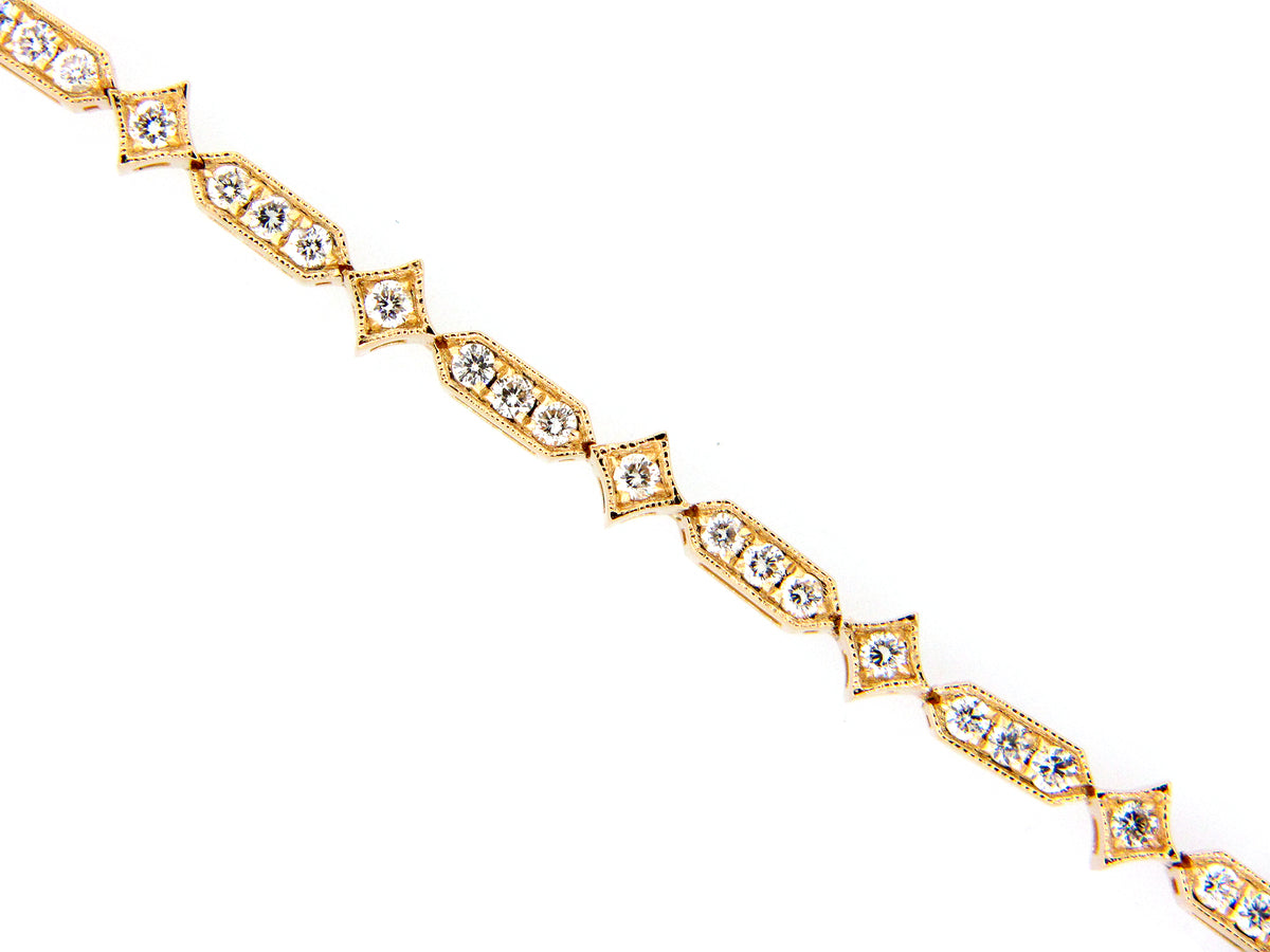 DIAMOND BRACELET, 14KY (N)