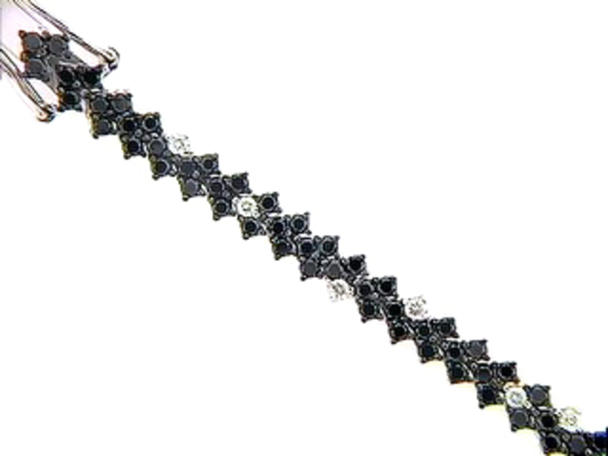 BLACK & WHITE DIAMOND BRACELET