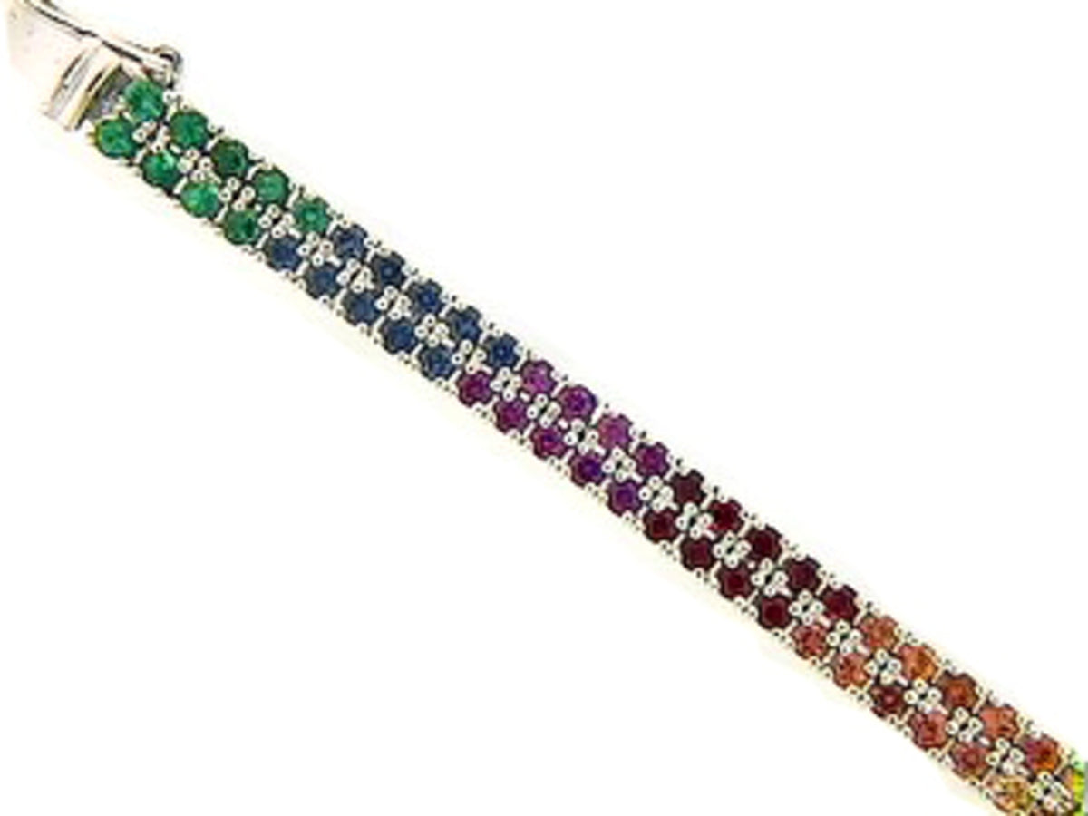 TSAVORITE & SAPPHIRE BRACELET