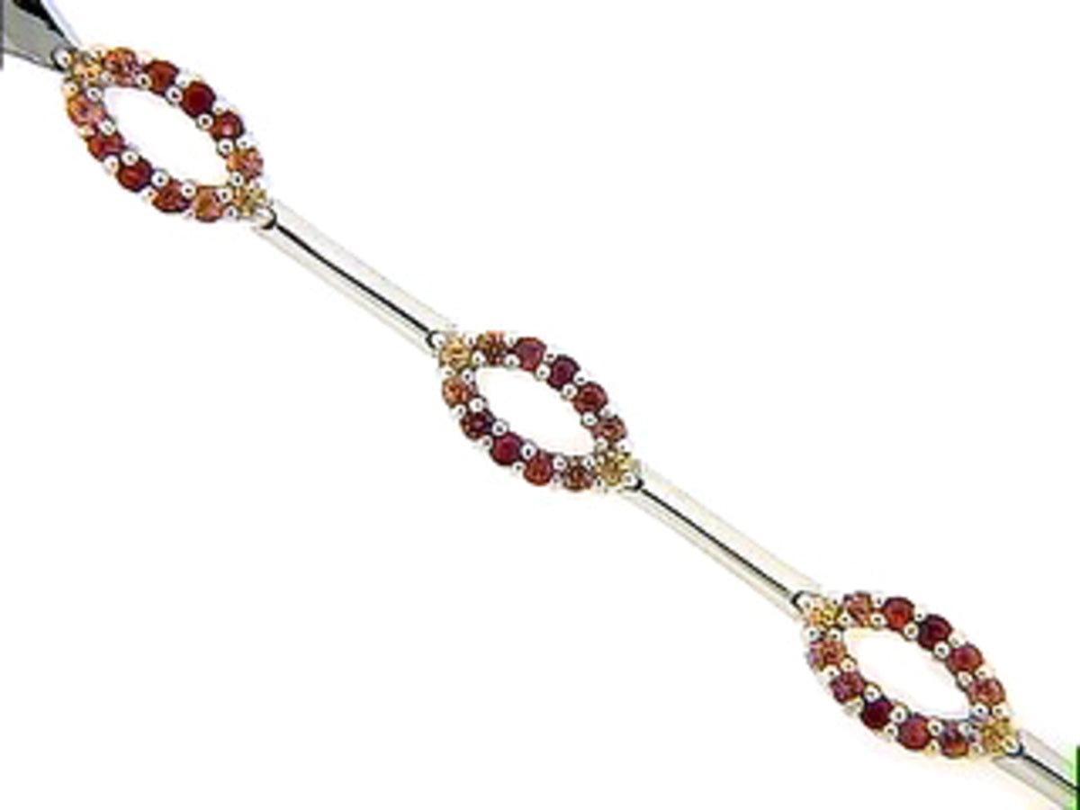 ORANGE SAPPHIRE BRACELET
