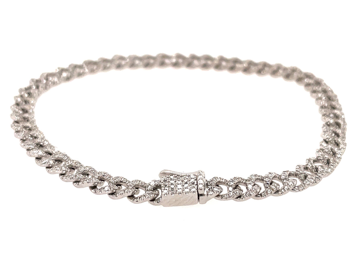 DIAMOND PAVE LINK BRACELET, 6.5"