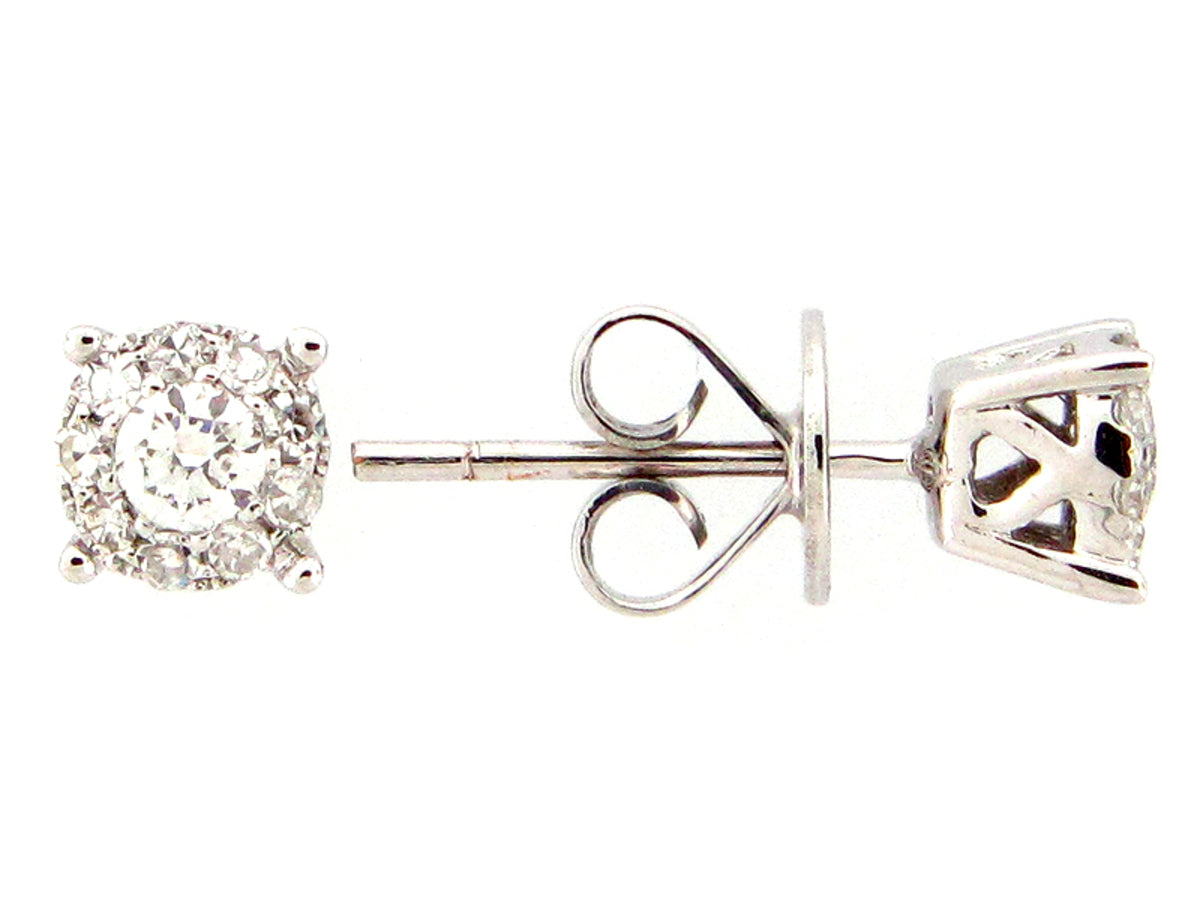 DIAMOND EARRING, 14KW (N)