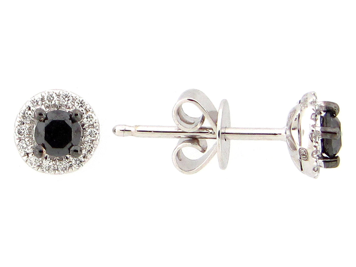 BLACK & WHITE DIAMOND EARRING