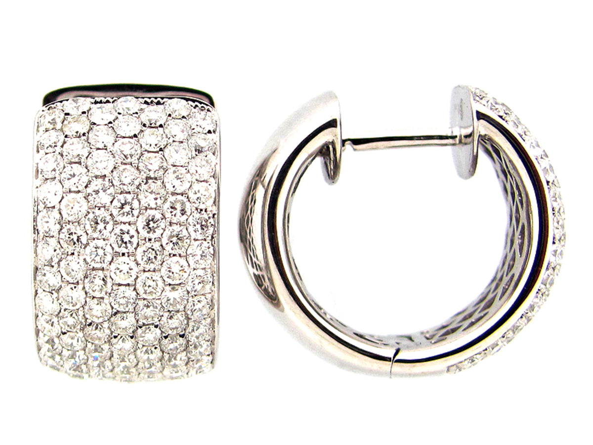 DIAMOND EARRING, 18KW (N)