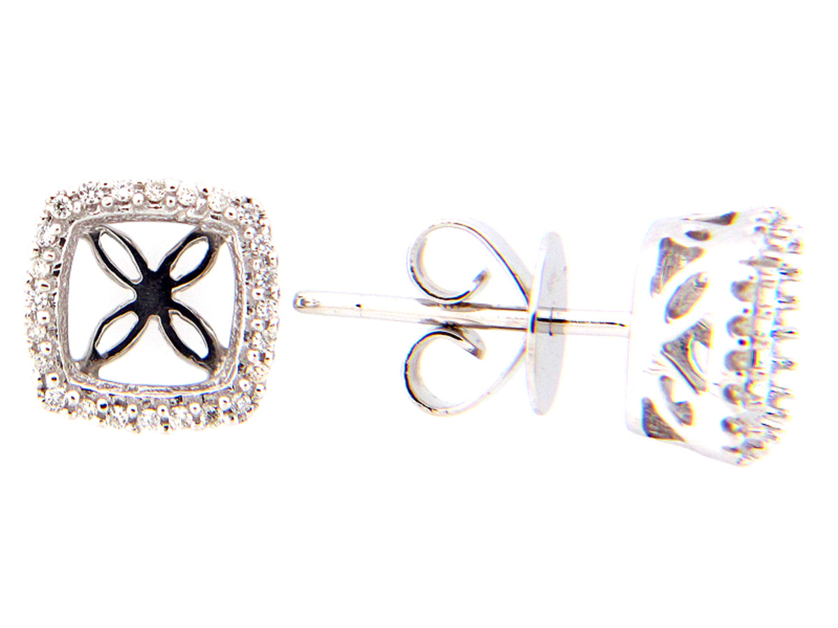 DIAMOND EARRING, 14KW (N)