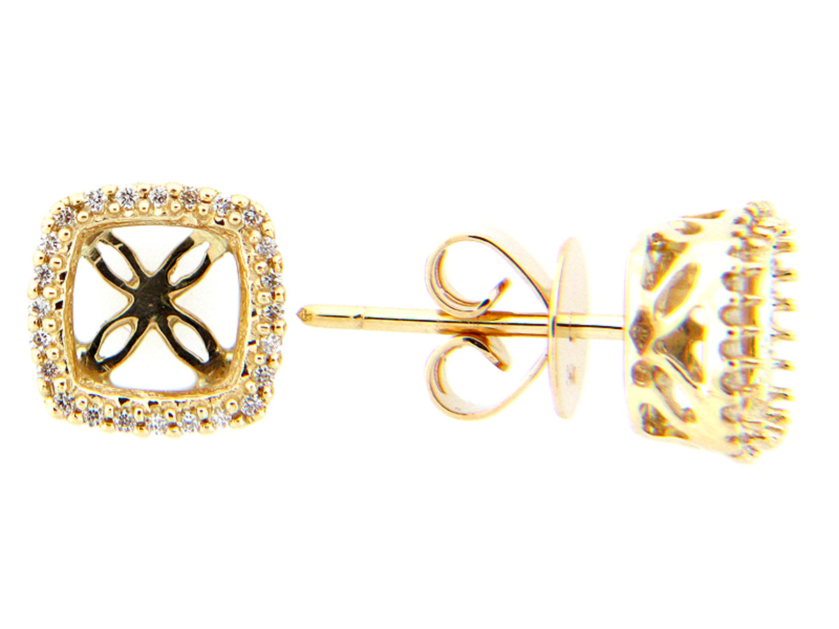 DIAMOND EARRING, 14KY (N)