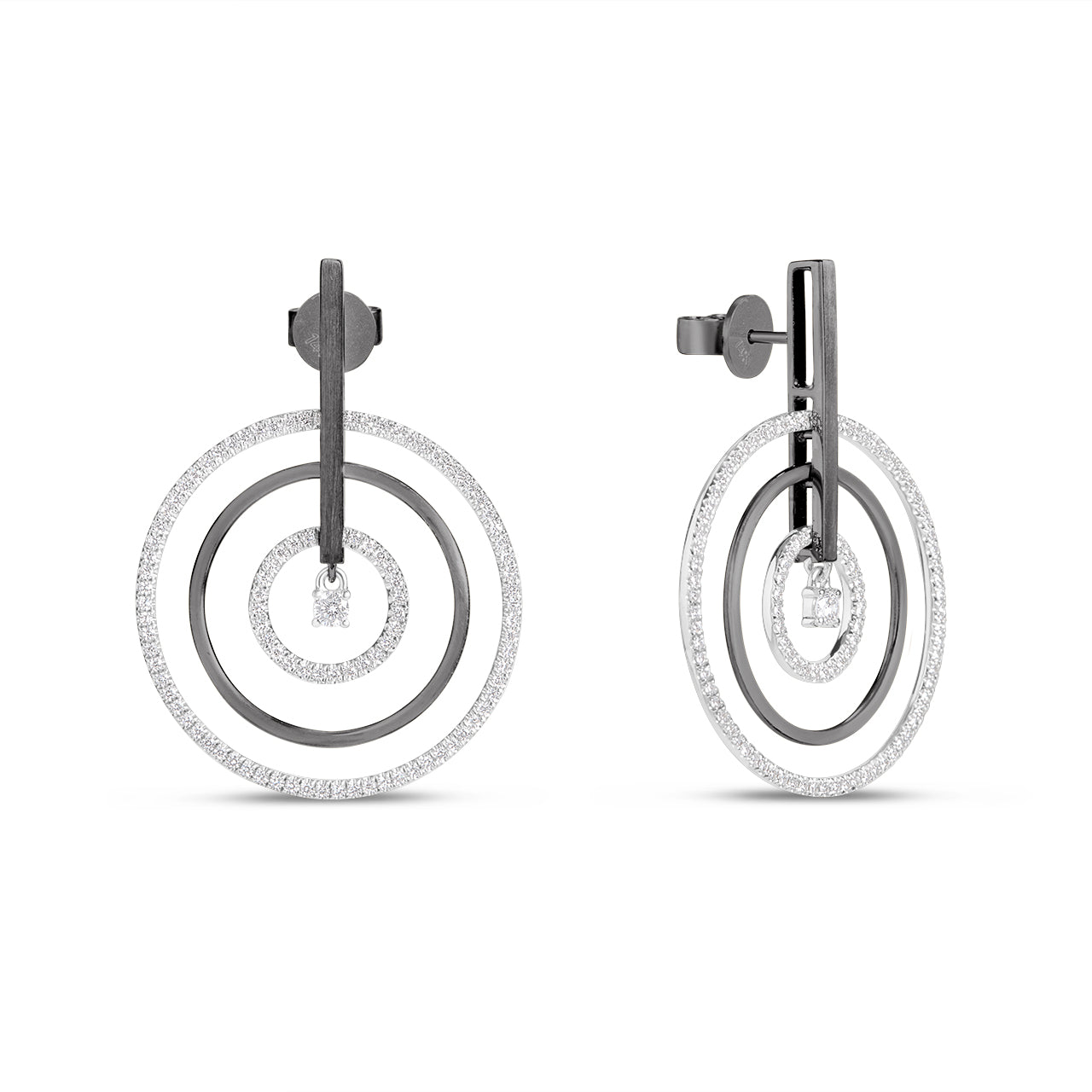 Diamond Orbit Drop Earring