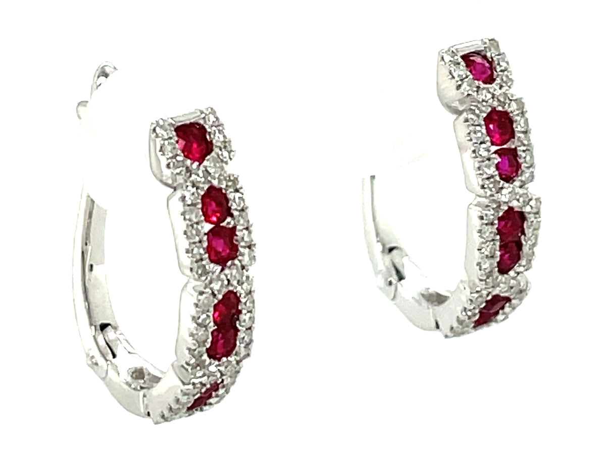 RUBY & DIAMOND EARRING