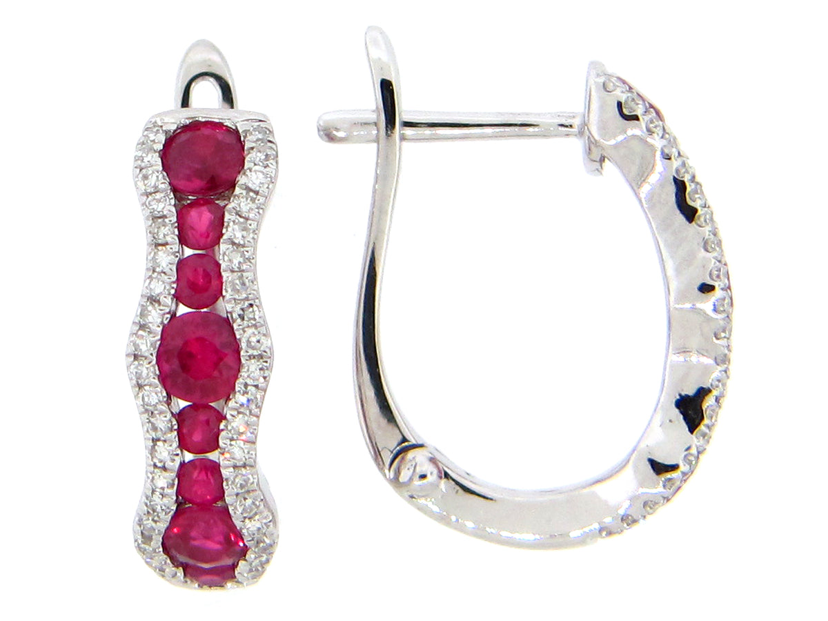 RUBY & DIAMOND EARRING