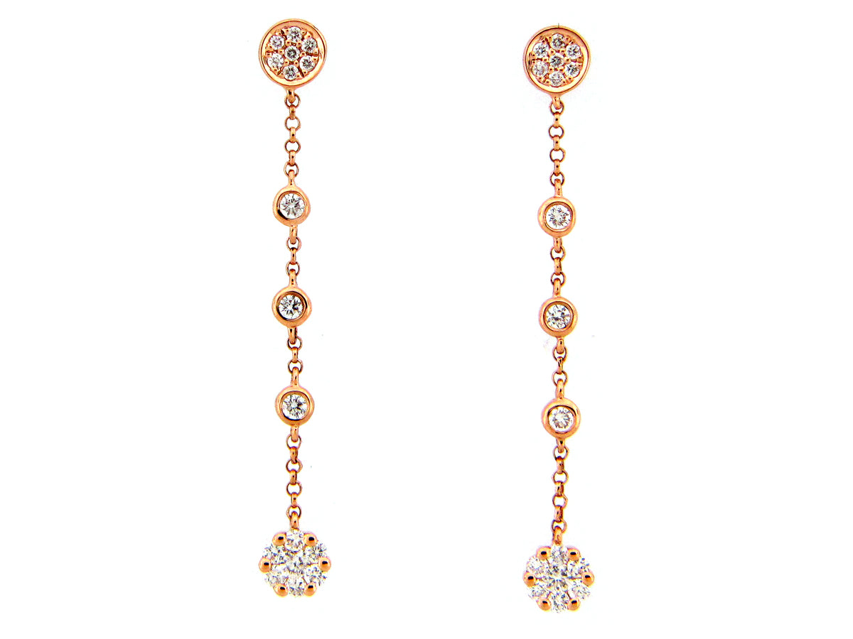 DIAMOND DANGLE STATION EARRING