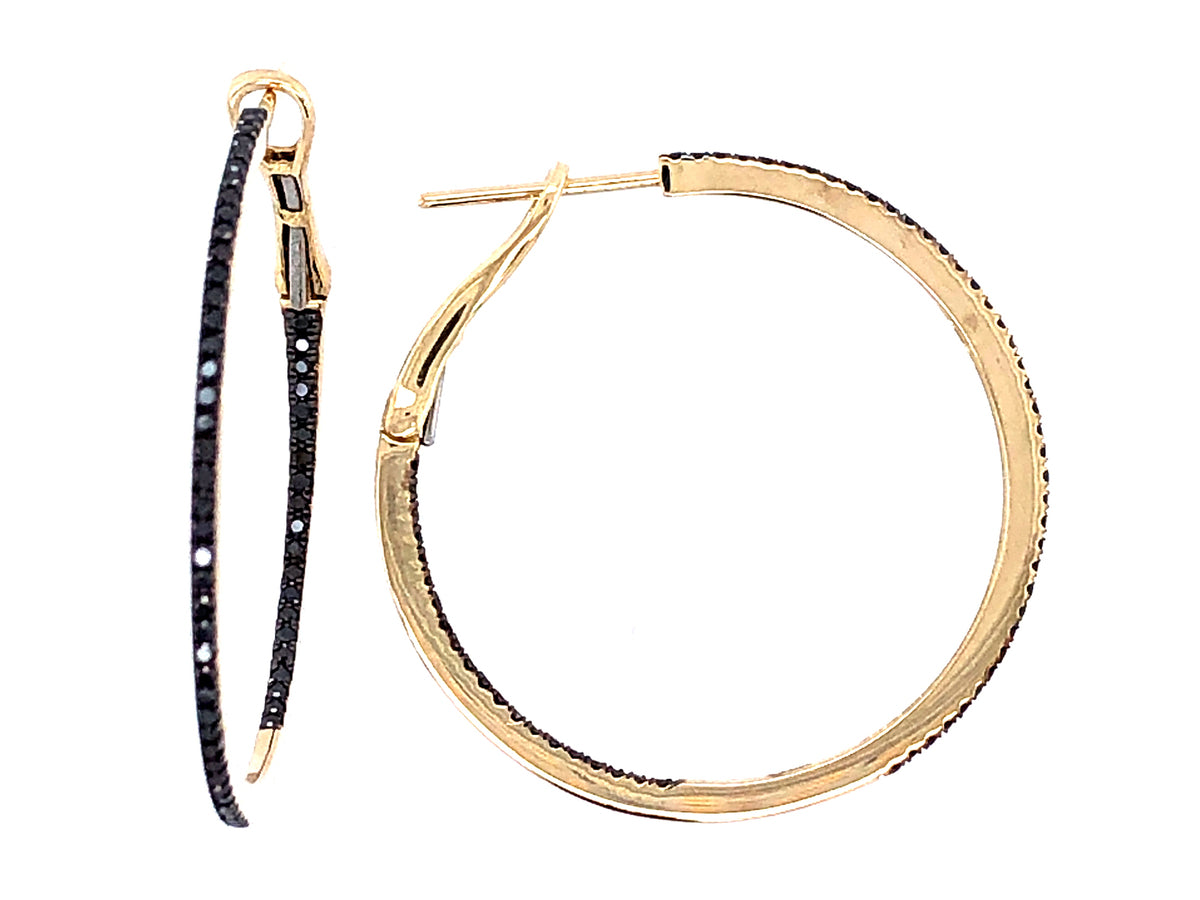 BLACK DIAMOND EARRING