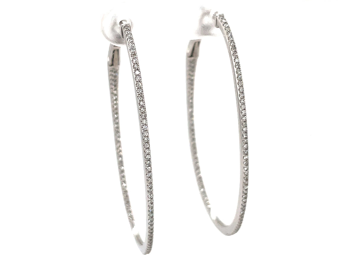 DIAMOND OVAL EARRING