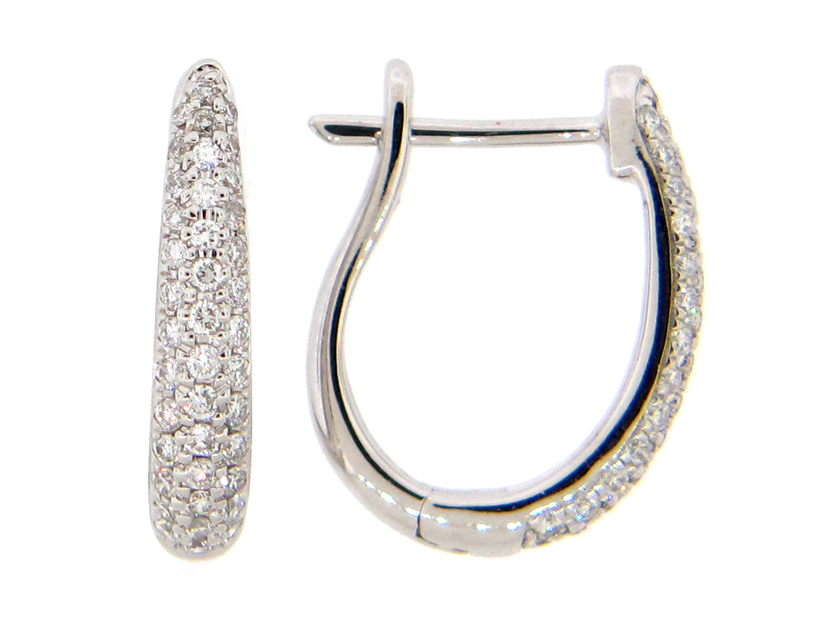 DIAMOND EARRING, 14KW (N)