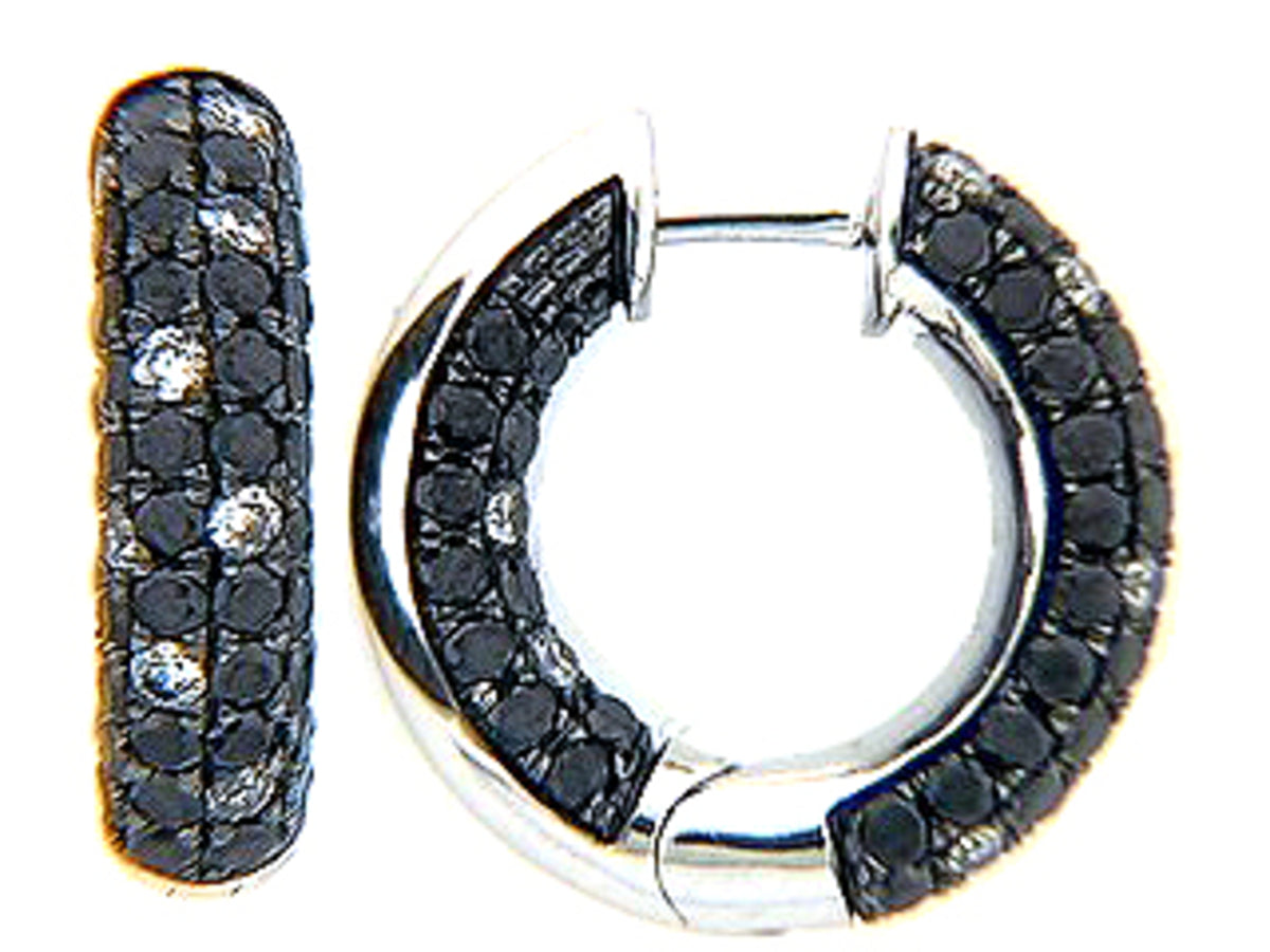 BLACK & WHITE DIAMOND EARRING
